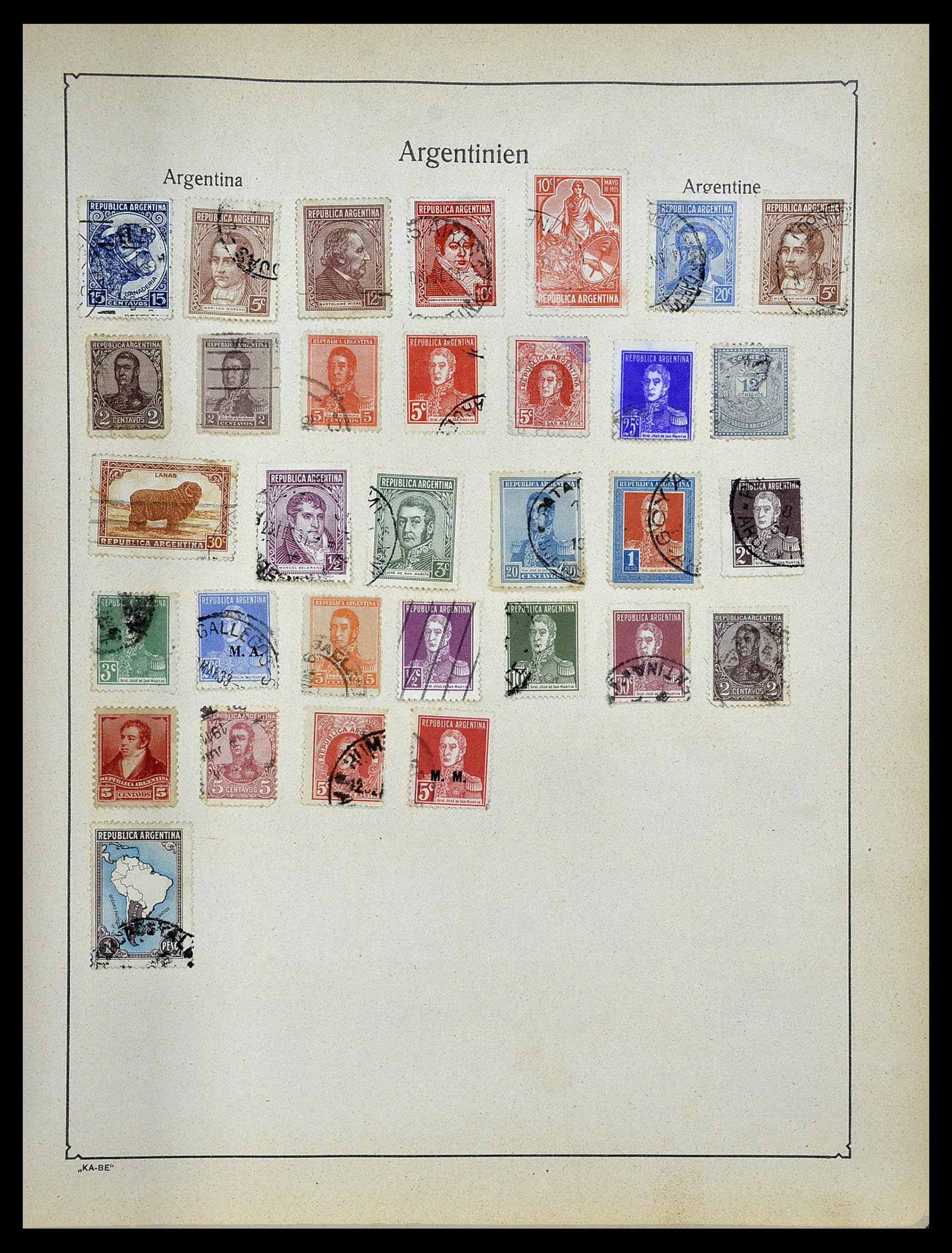 34506 061 - Postzegelverzameling 34506 Wereld 1870-1935.
