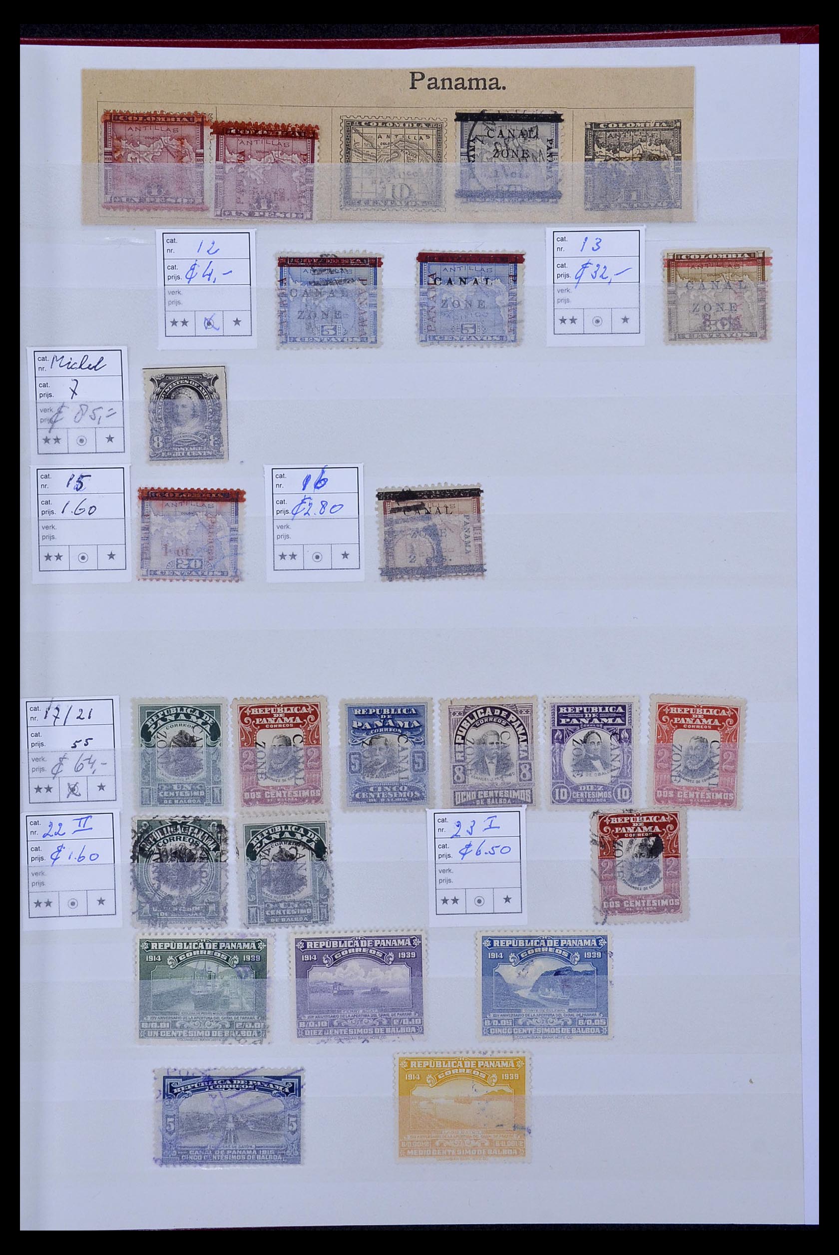 34508 001 - Postzegelverzameling 34508 Kanaalzone 1905-1962.