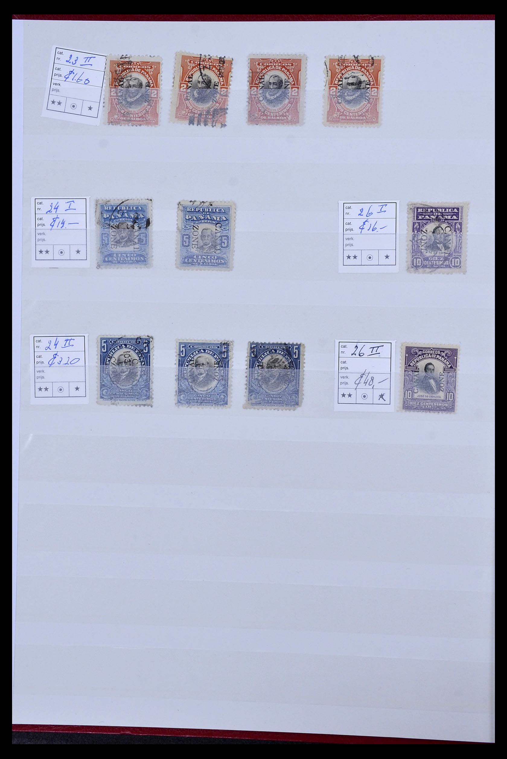 34508 002 - Postzegelverzameling 34508 Kanaalzone 1905-1962.