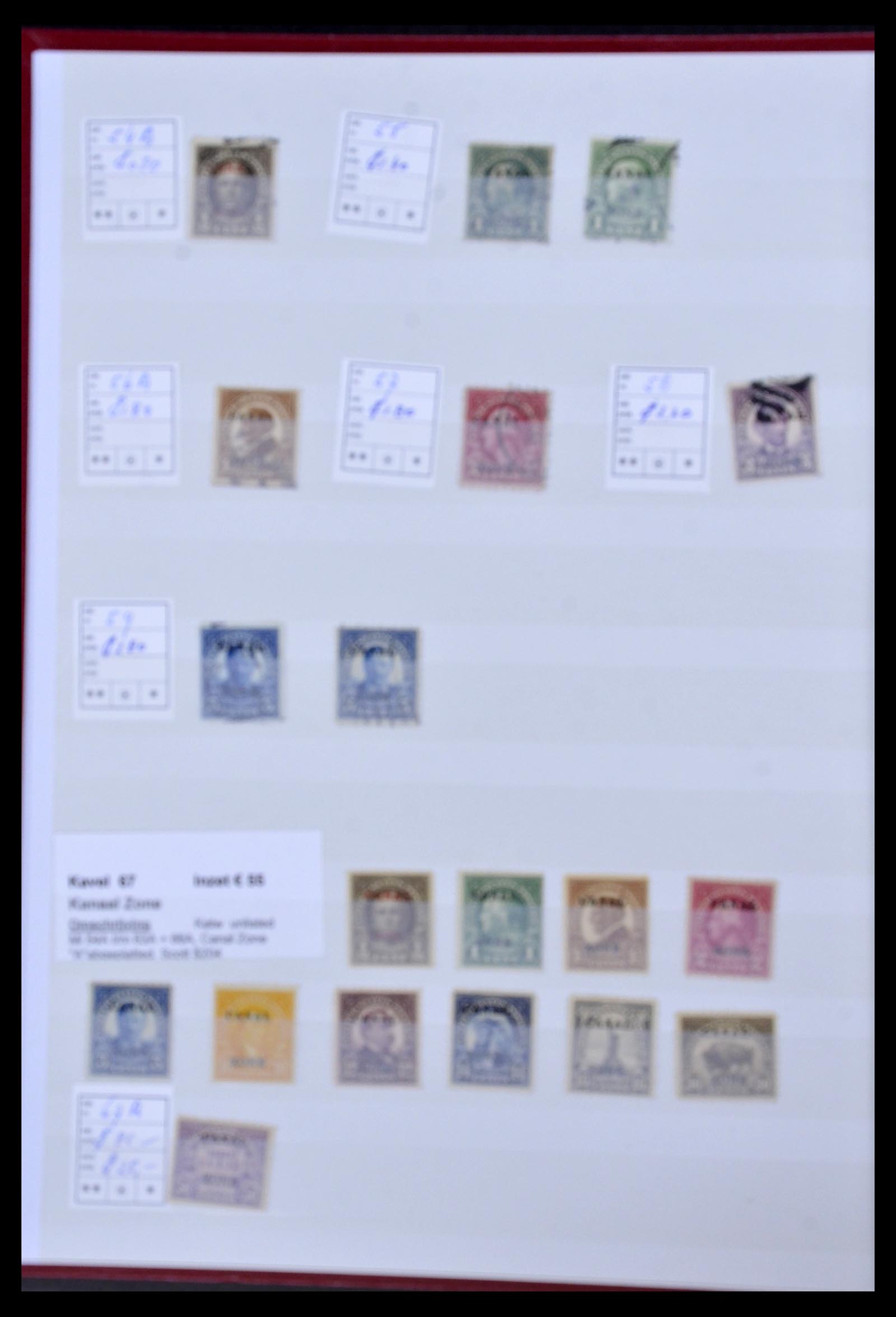34508 004 - Postzegelverzameling 34508 Kanaalzone 1905-1962.