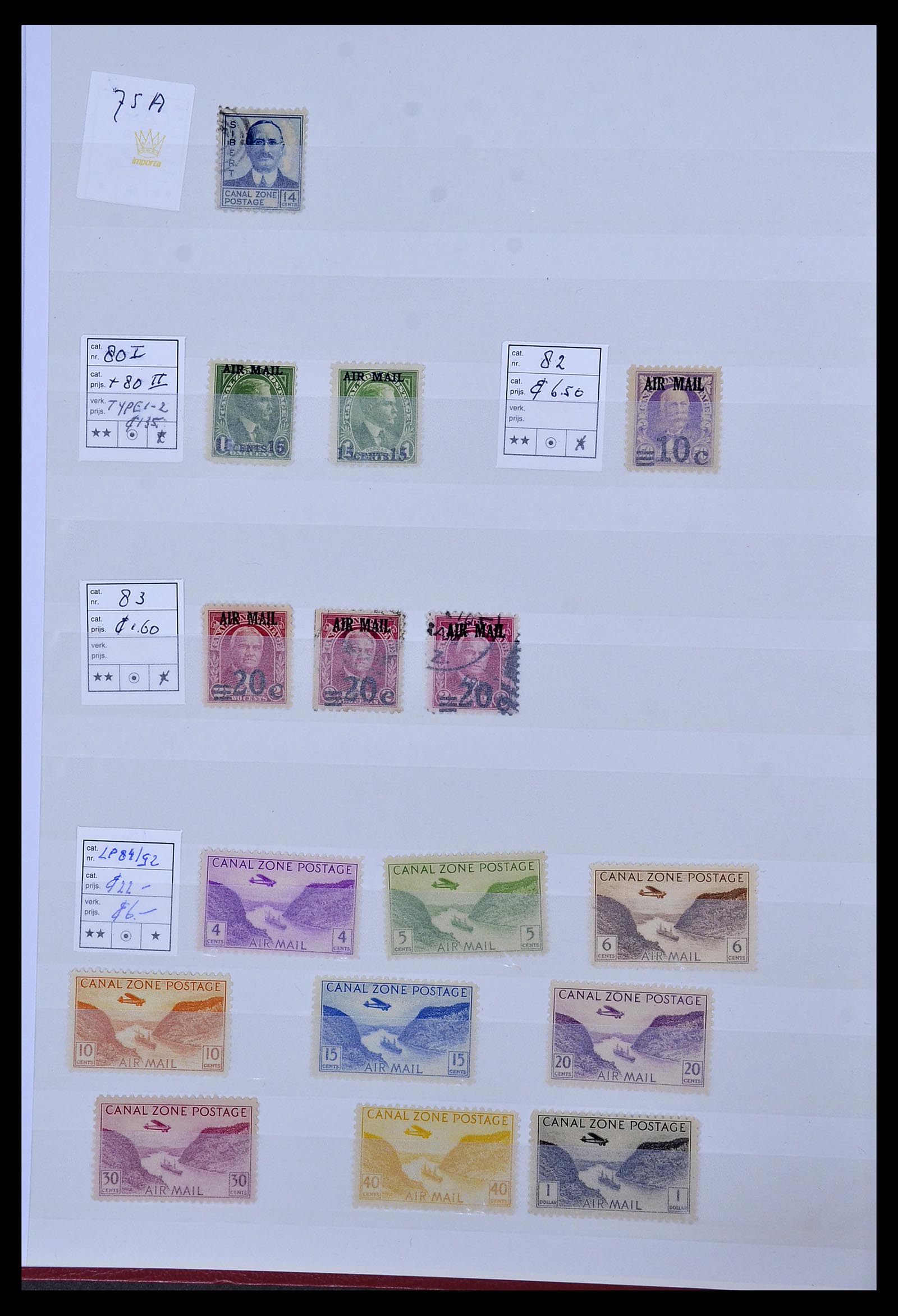 34508 006 - Postzegelverzameling 34508 Kanaalzone 1905-1962.