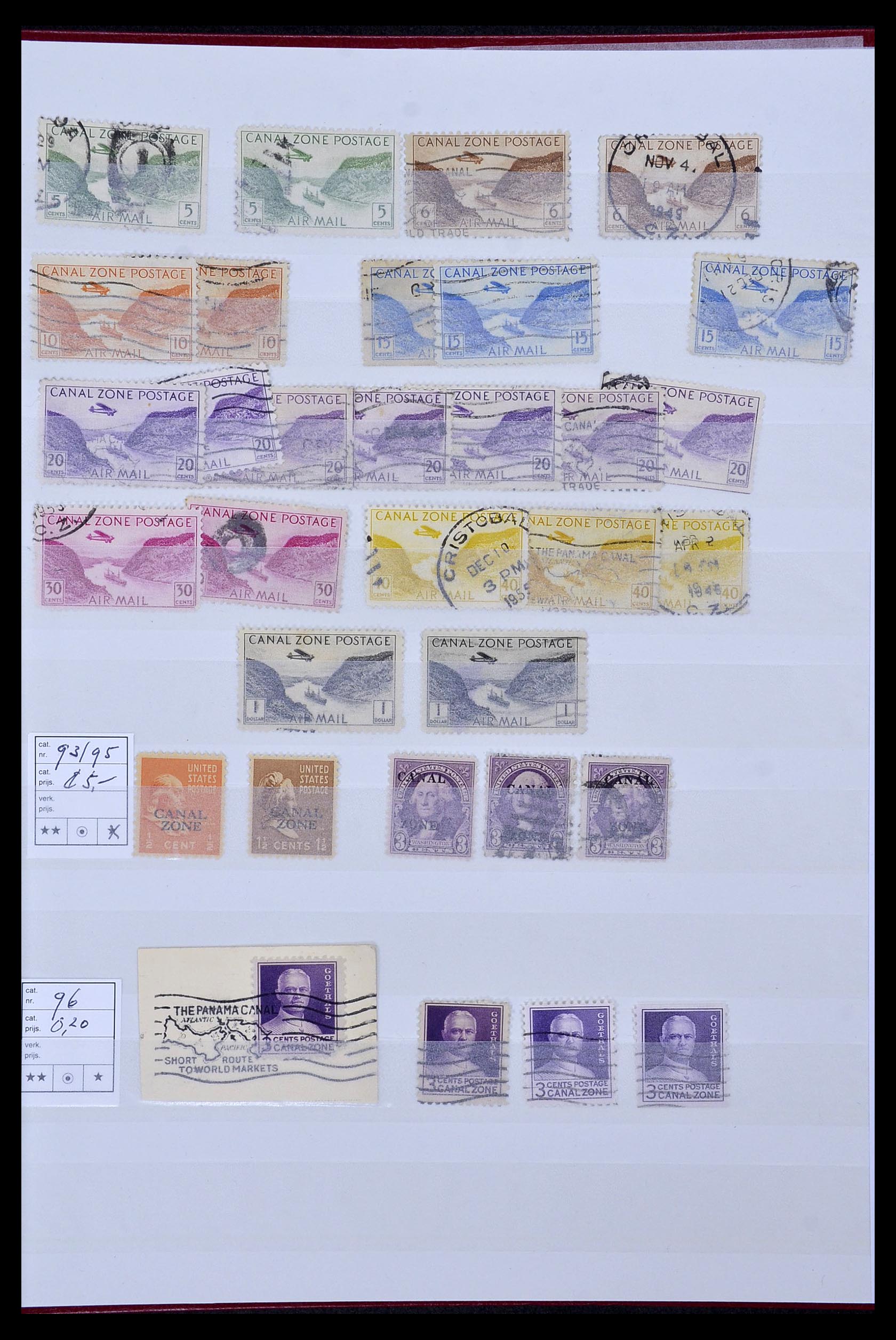 34508 007 - Stamp Collection 34508 Canal zone 1905-1962.