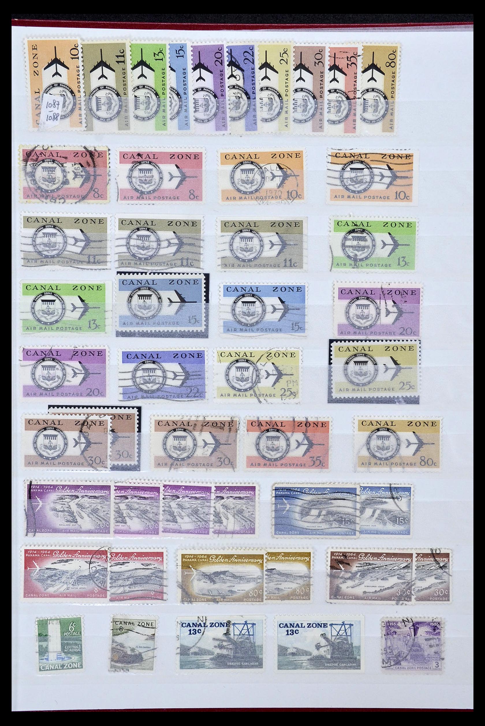 34508 011 - Postzegelverzameling 34508 Kanaalzone 1905-1962.