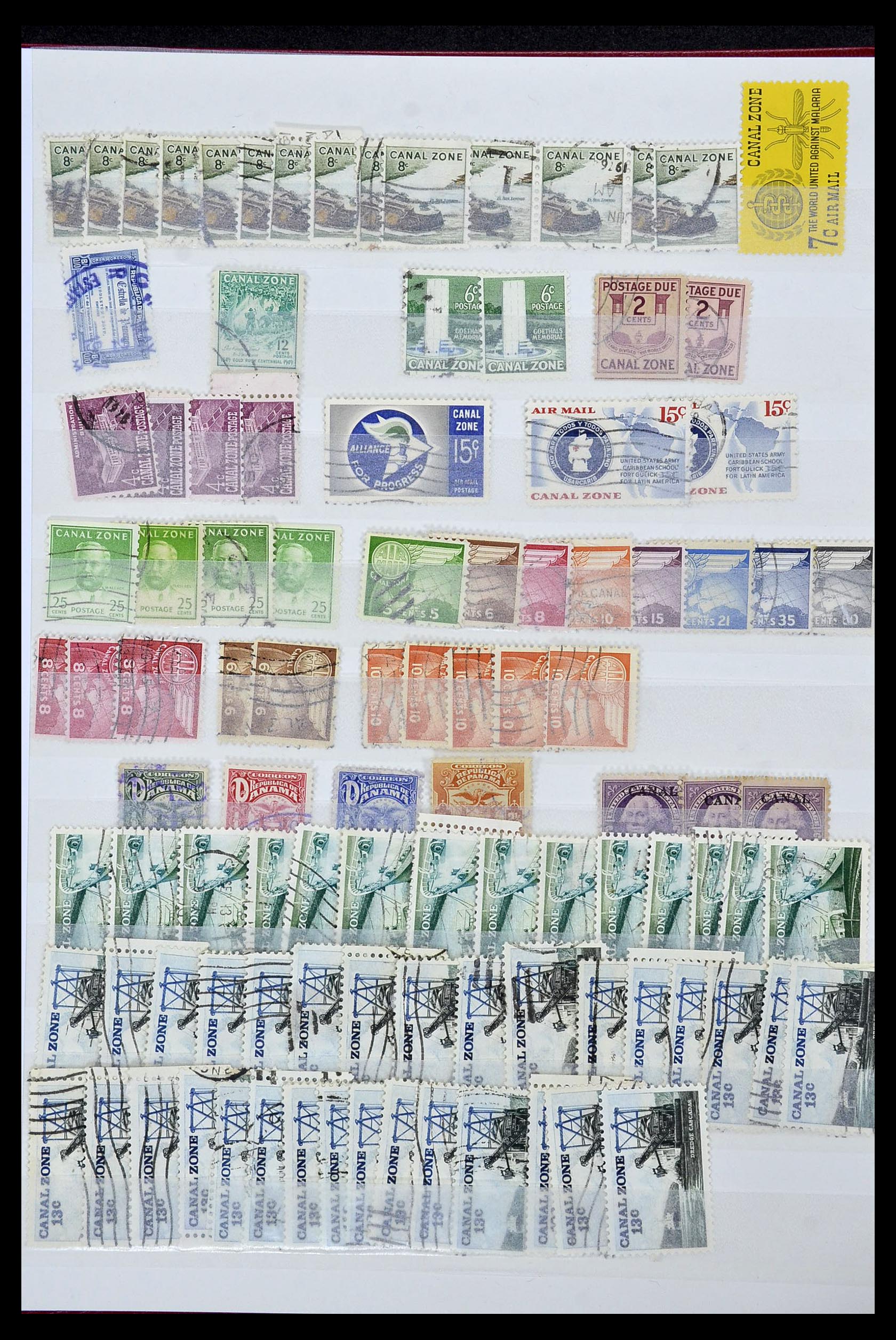 34508 014 - Postzegelverzameling 34508 Kanaalzone 1905-1962.