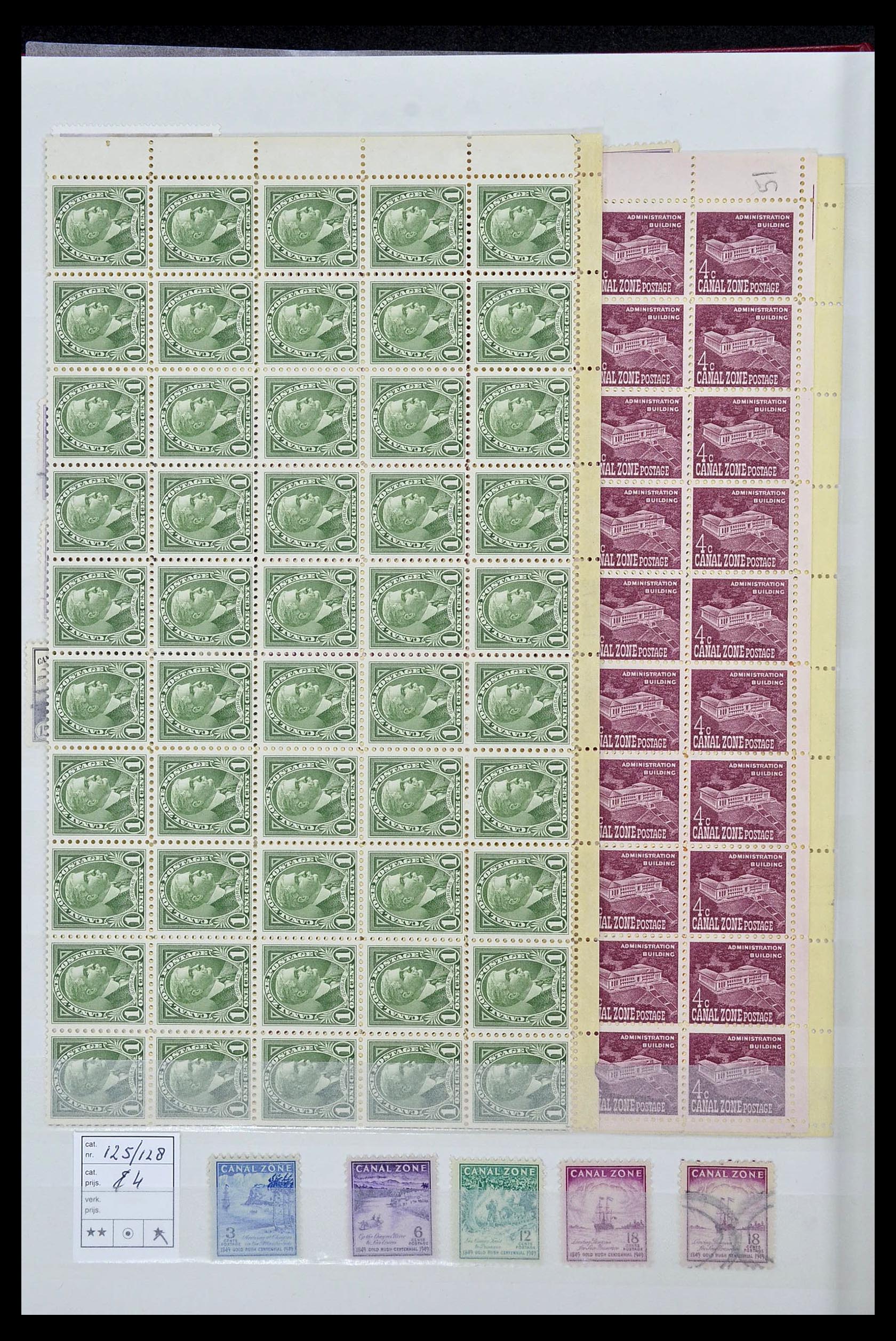 34508 016 - Stamp Collection 34508 Canal zone 1905-1962.