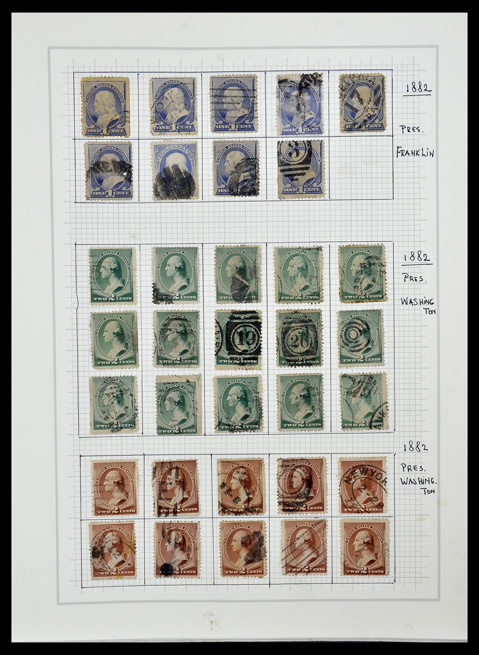 34509 004 - Postzegelverzameling 34509 USA 1861-1979.