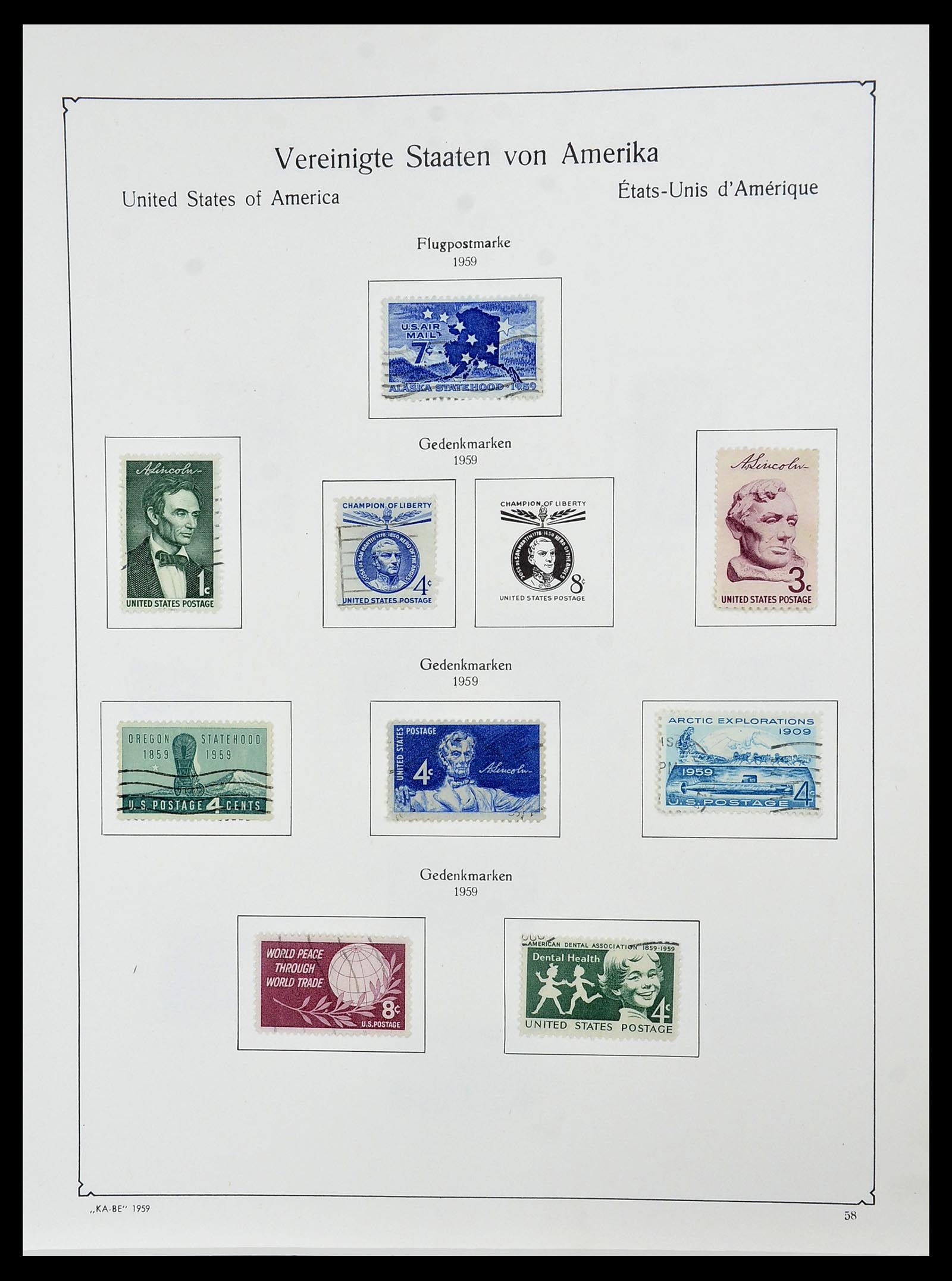 34509 057 - Postzegelverzameling 34509 USA 1861-1979.