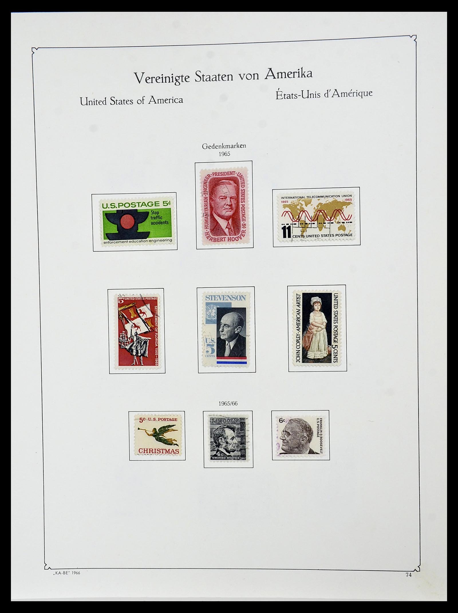 34509 072 - Postzegelverzameling 34509 USA 1861-1979.