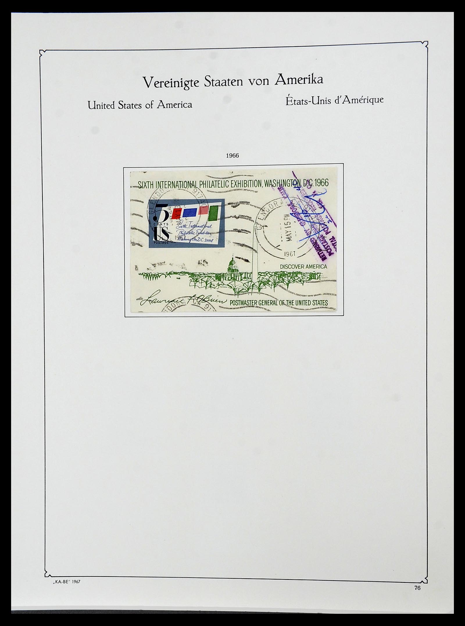 34509 074 - Postzegelverzameling 34509 USA 1861-1979.