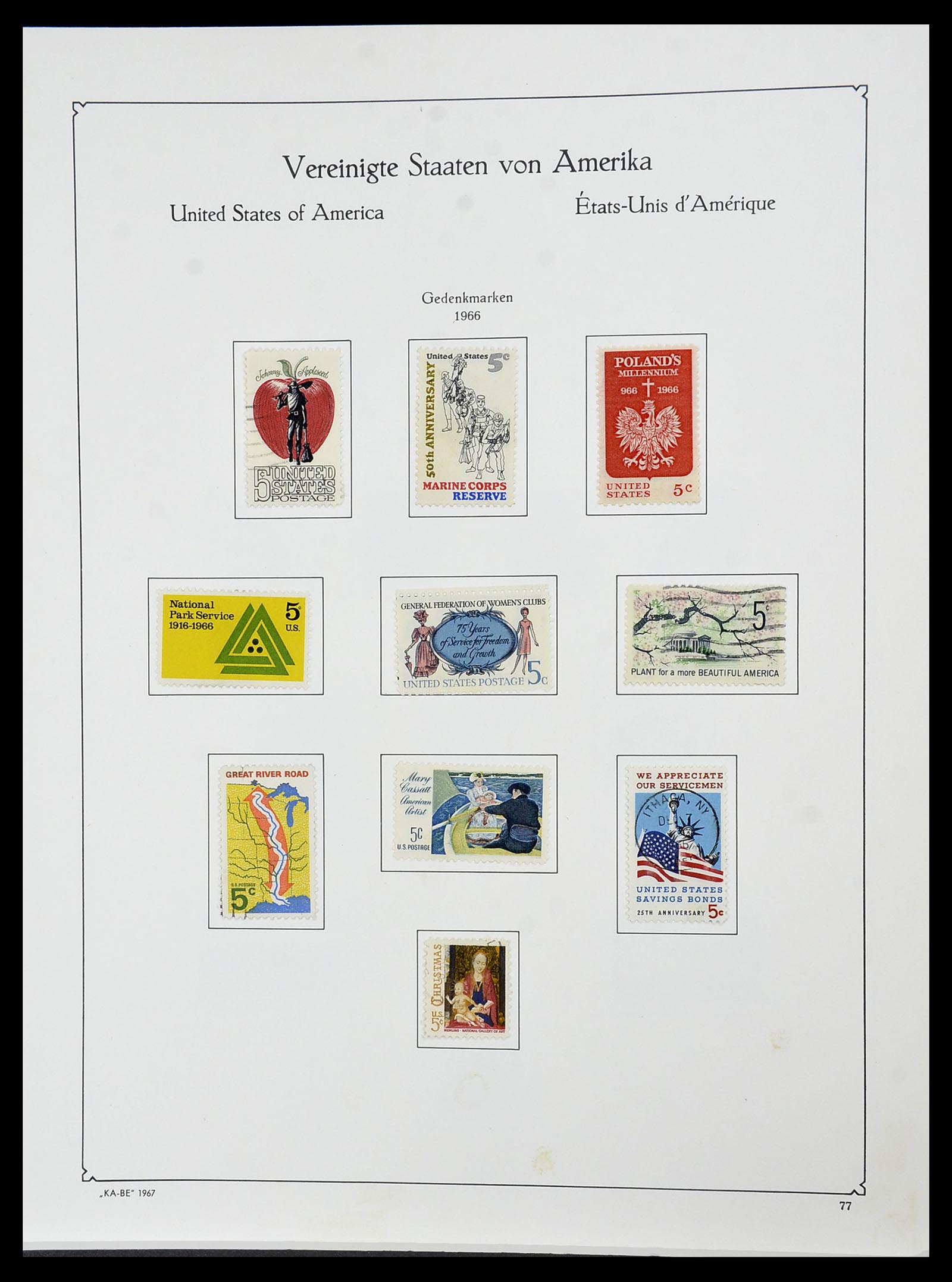 34509 075 - Postzegelverzameling 34509 USA 1861-1979.