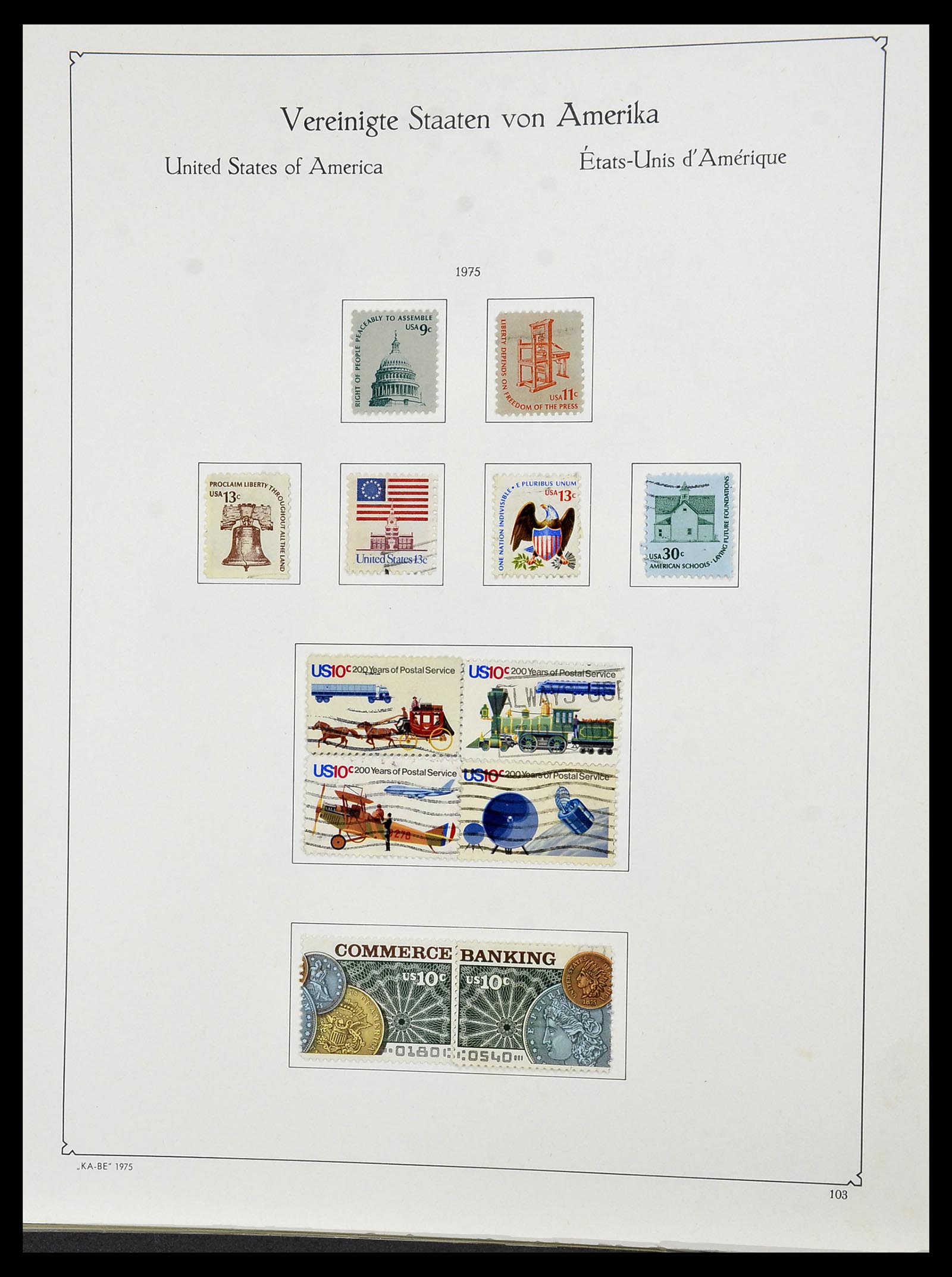 34509 105 - Postzegelverzameling 34509 USA 1861-1979.