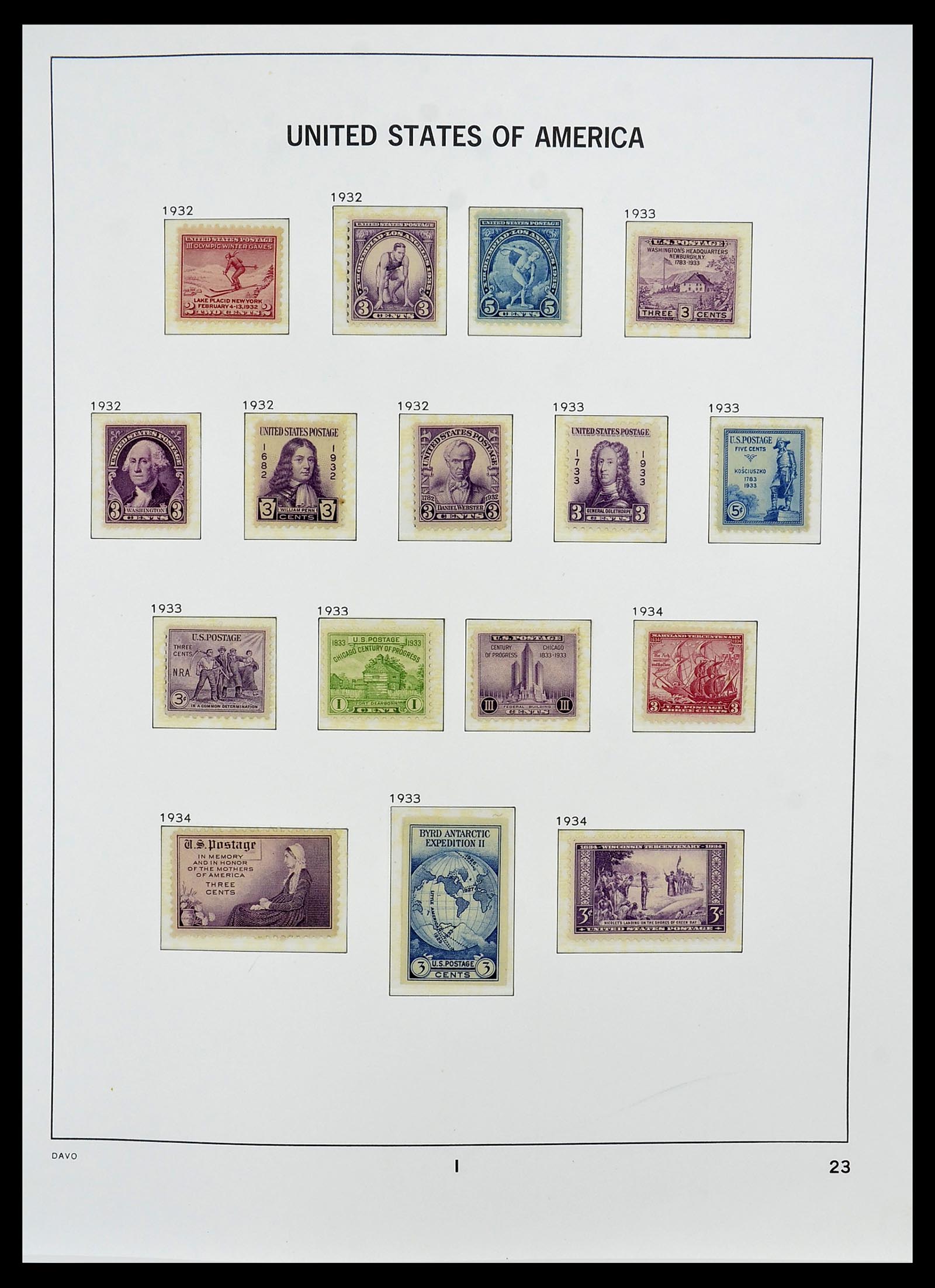 34510 004 - Stamp Collection 34510 USA 1927-1994.