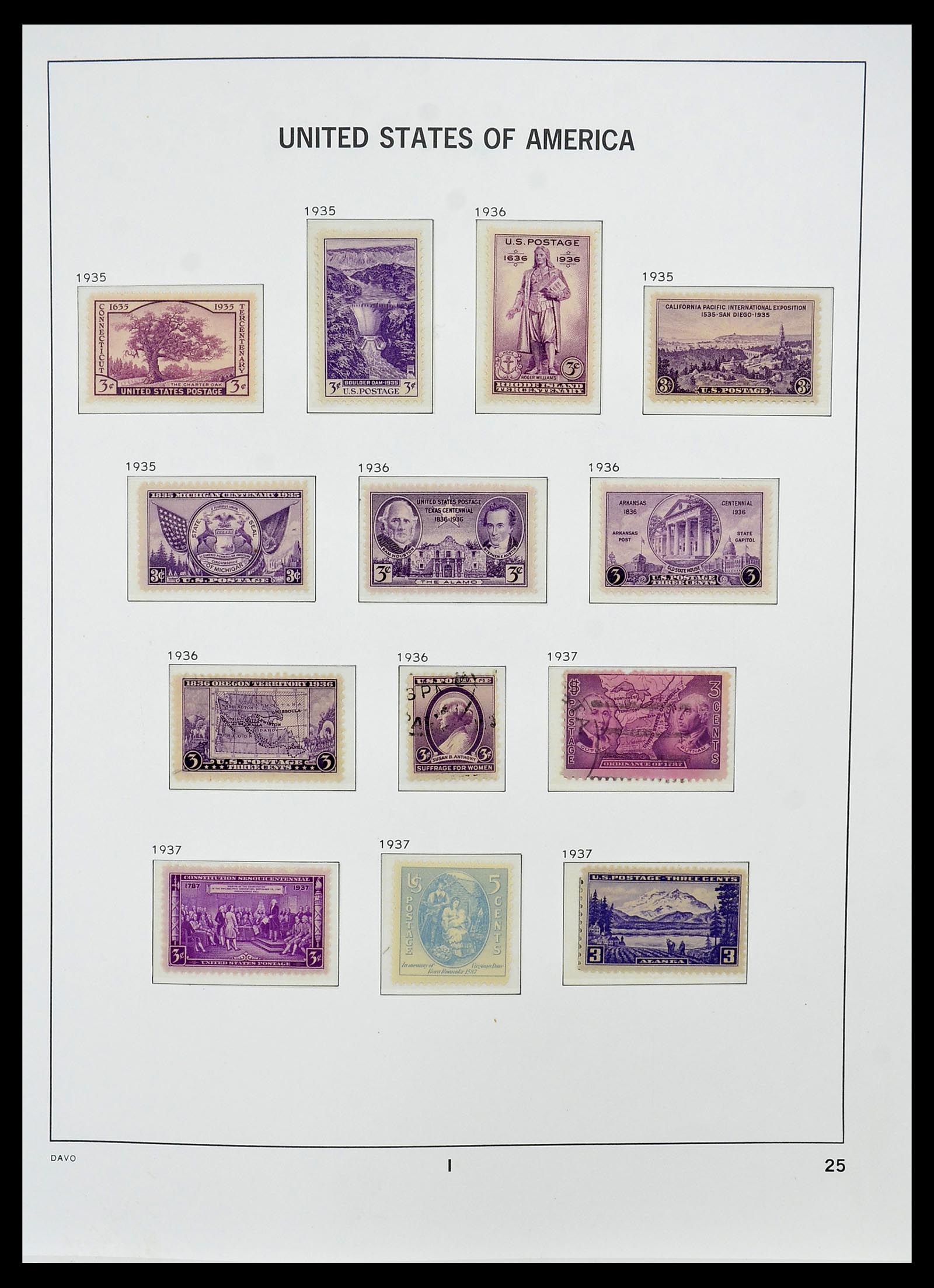 34510 006 - Postzegelverzameling 34510 USA 1927-1994.