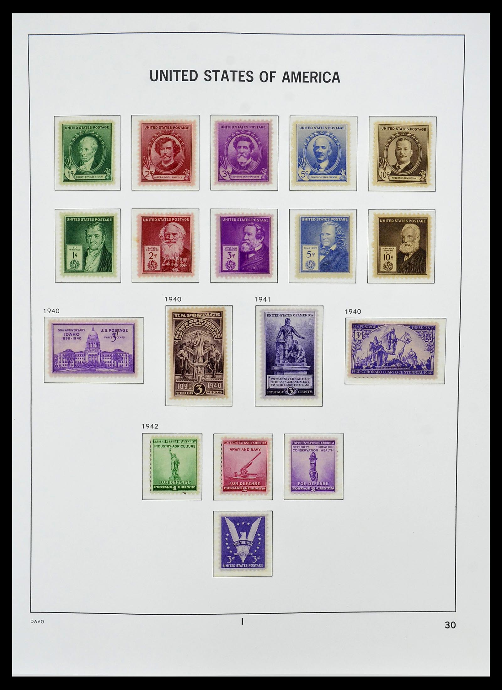 34510 011 - Postzegelverzameling 34510 USA 1927-1994.