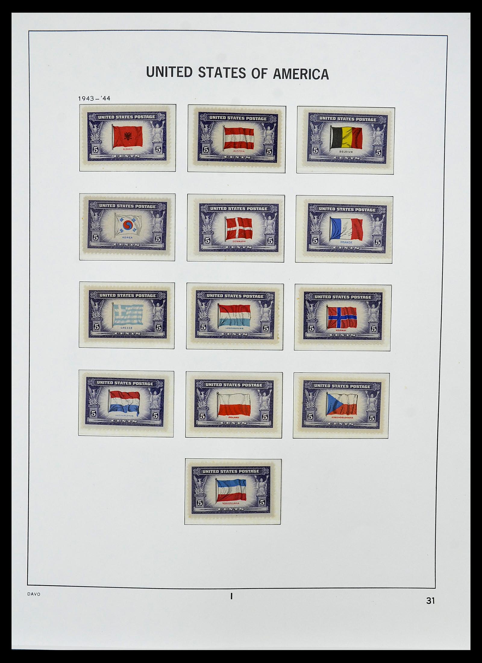 34510 012 - Postzegelverzameling 34510 USA 1927-1994.