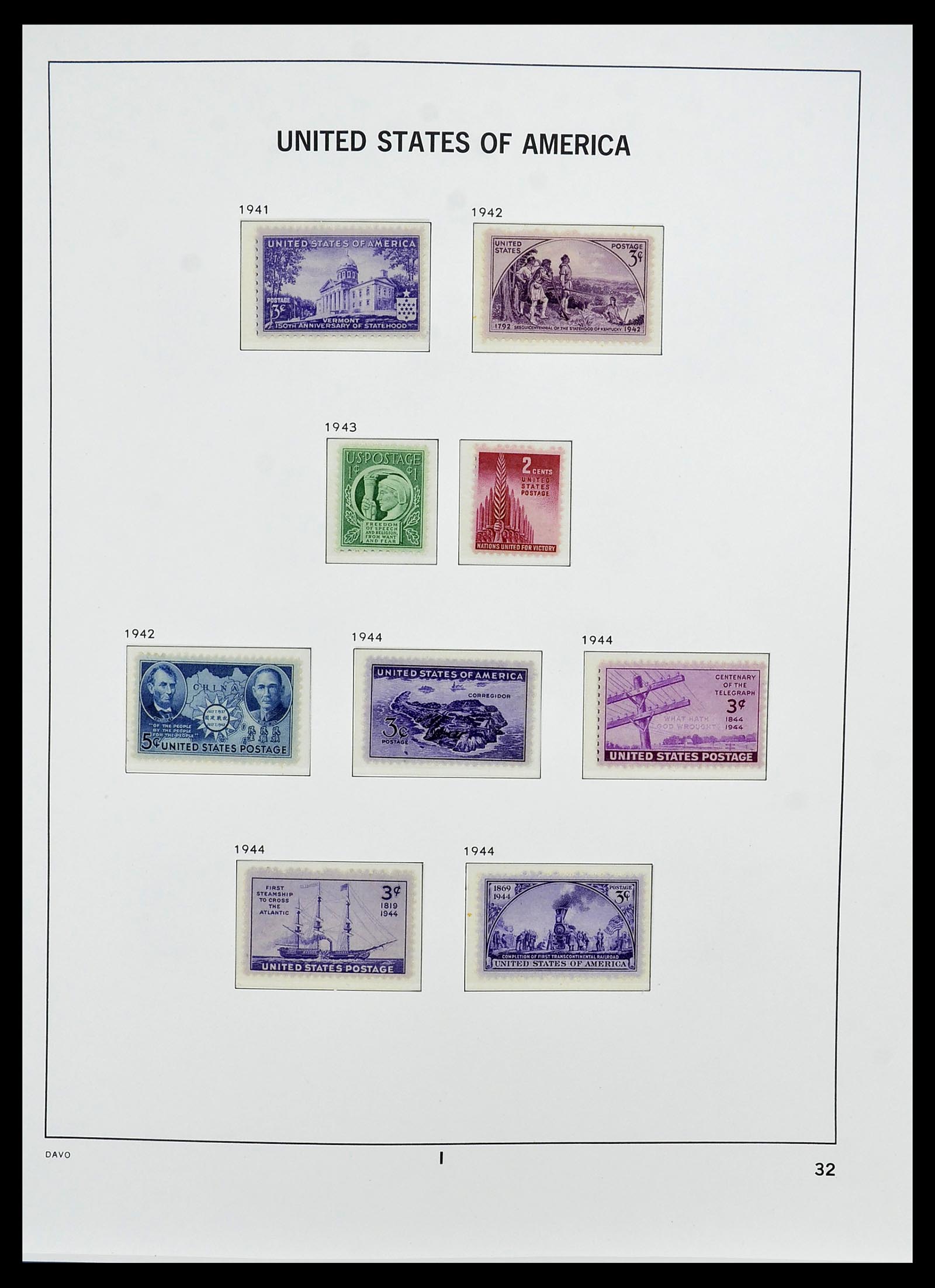 34510 013 - Postzegelverzameling 34510 USA 1927-1994.