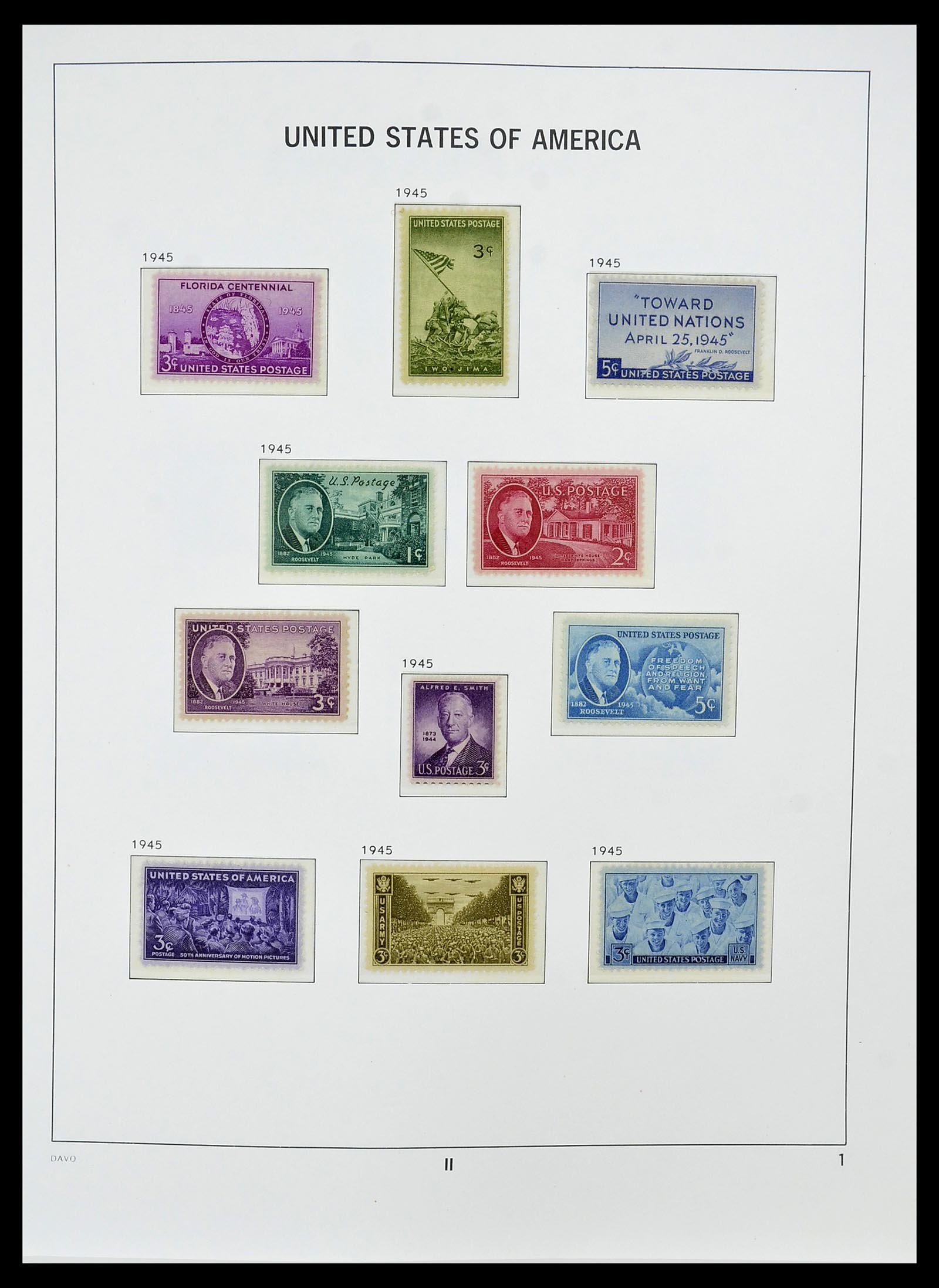 34510 014 - Postzegelverzameling 34510 USA 1927-1994.