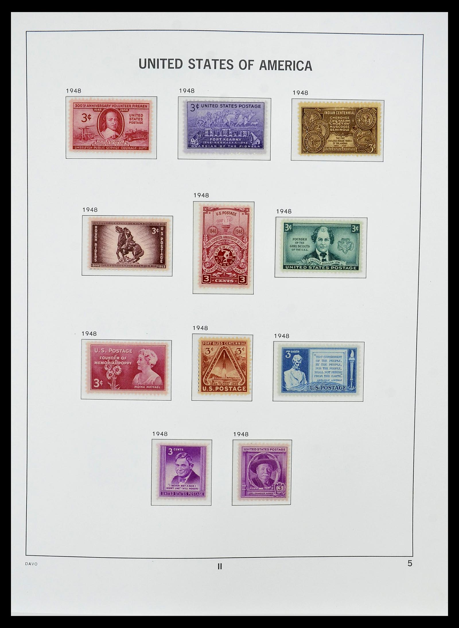 34510 018 - Postzegelverzameling 34510 USA 1927-1994.