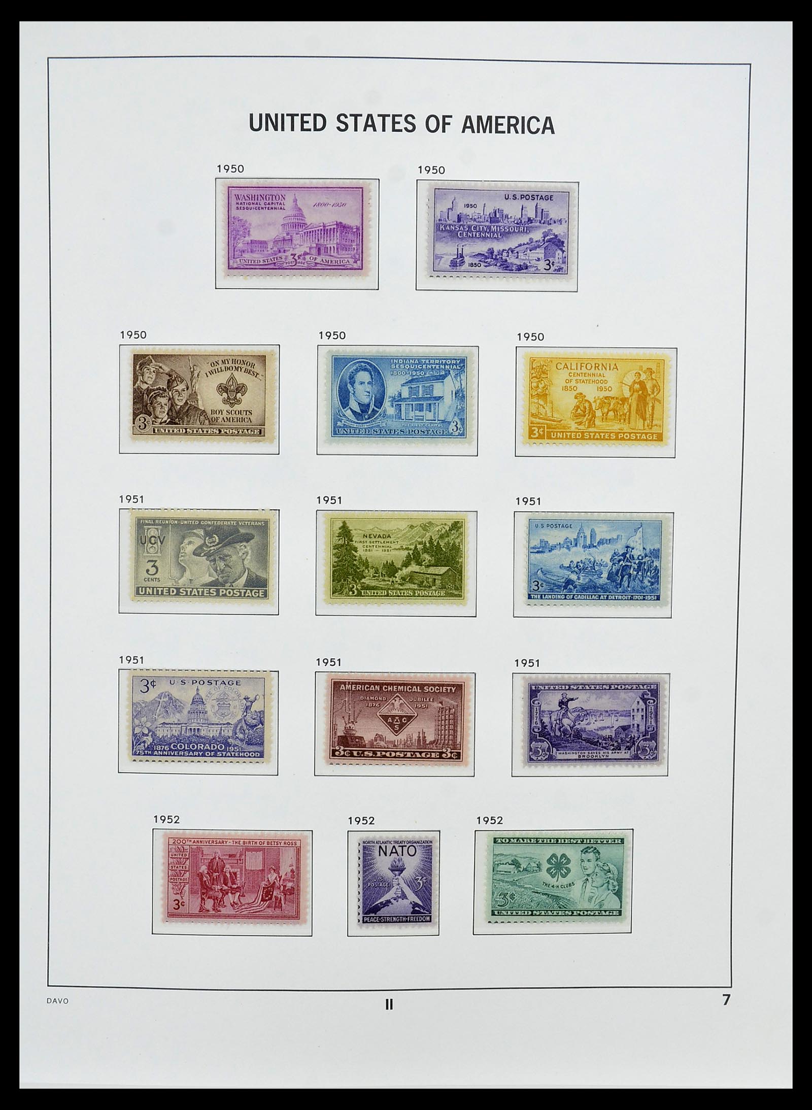 34510 020 - Postzegelverzameling 34510 USA 1927-1994.