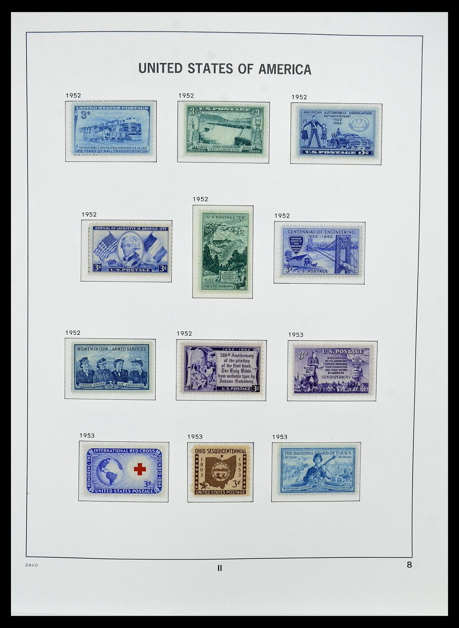 34510 021 - Postzegelverzameling 34510 USA 1927-1994.