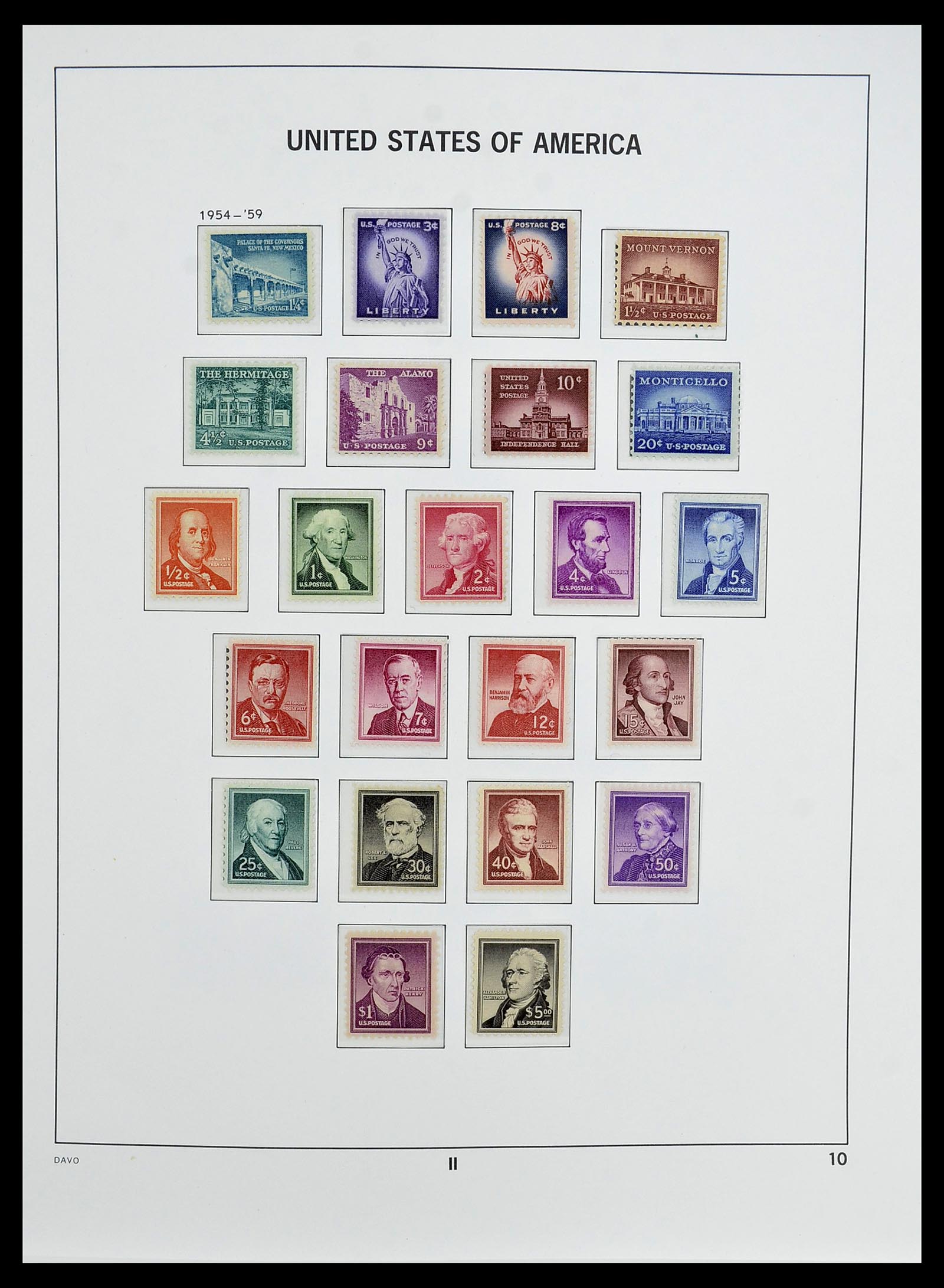 34510 023 - Postzegelverzameling 34510 USA 1927-1994.