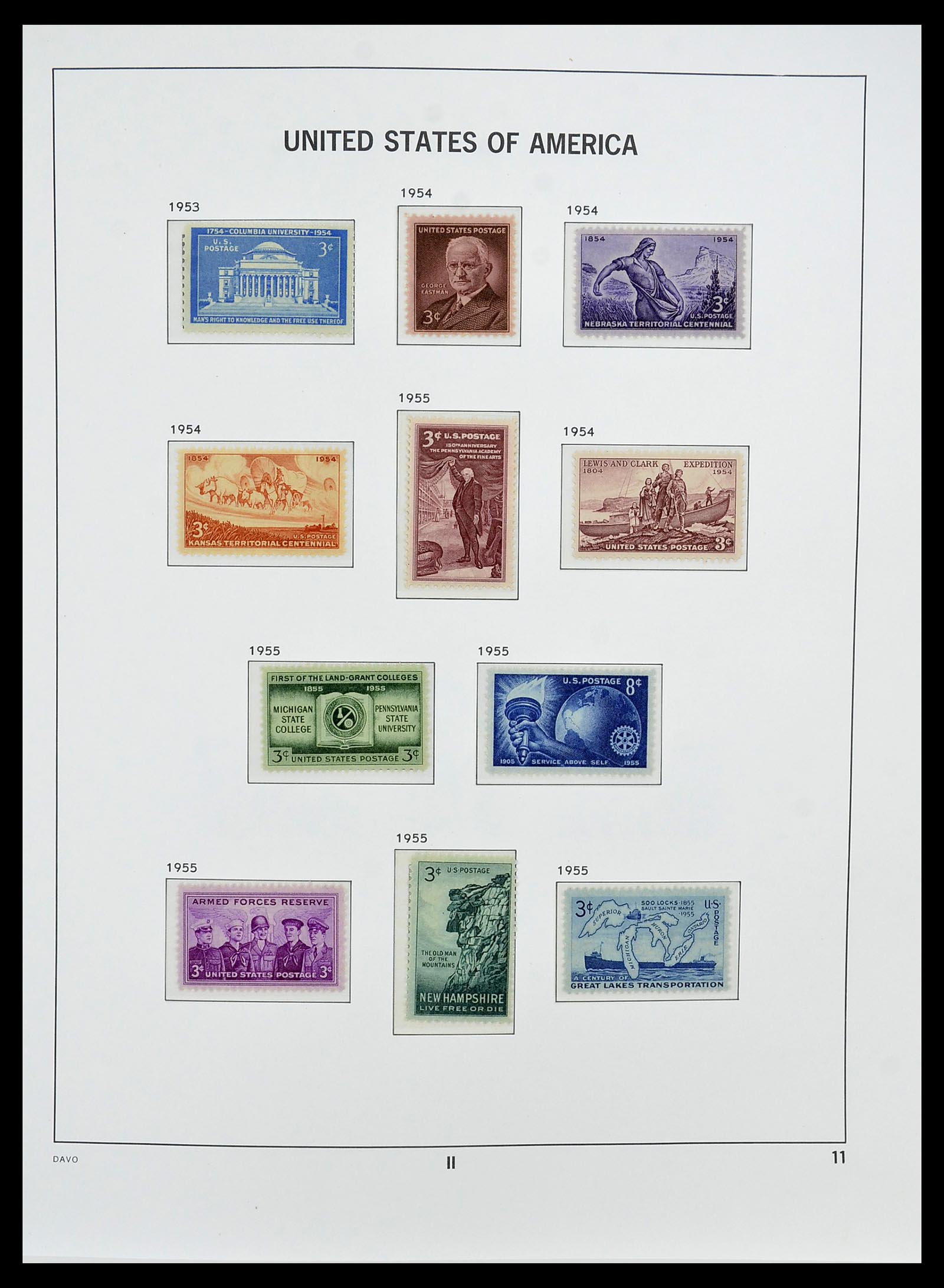 34510 024 - Postzegelverzameling 34510 USA 1927-1994.