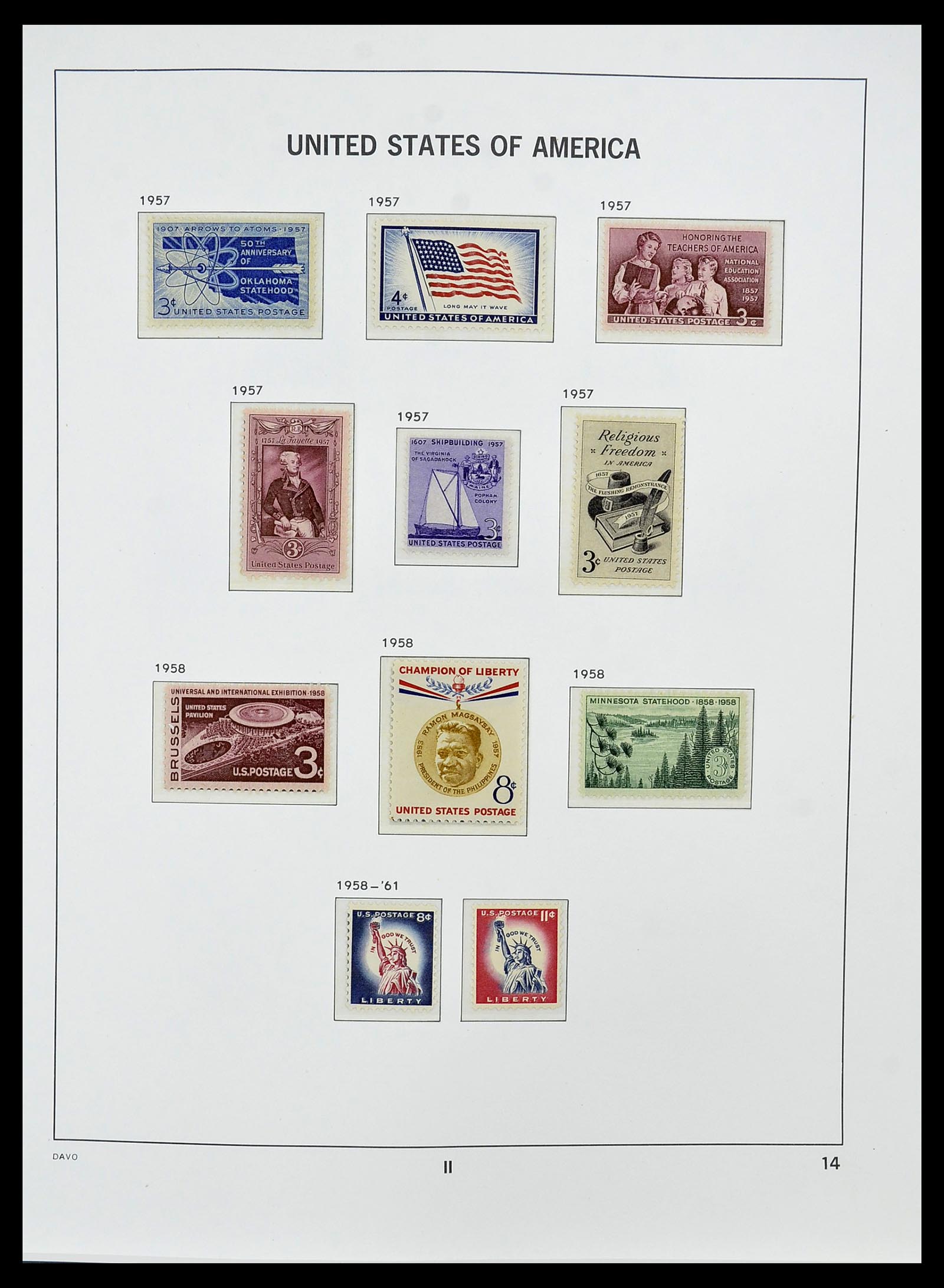 34510 027 - Postzegelverzameling 34510 USA 1927-1994.