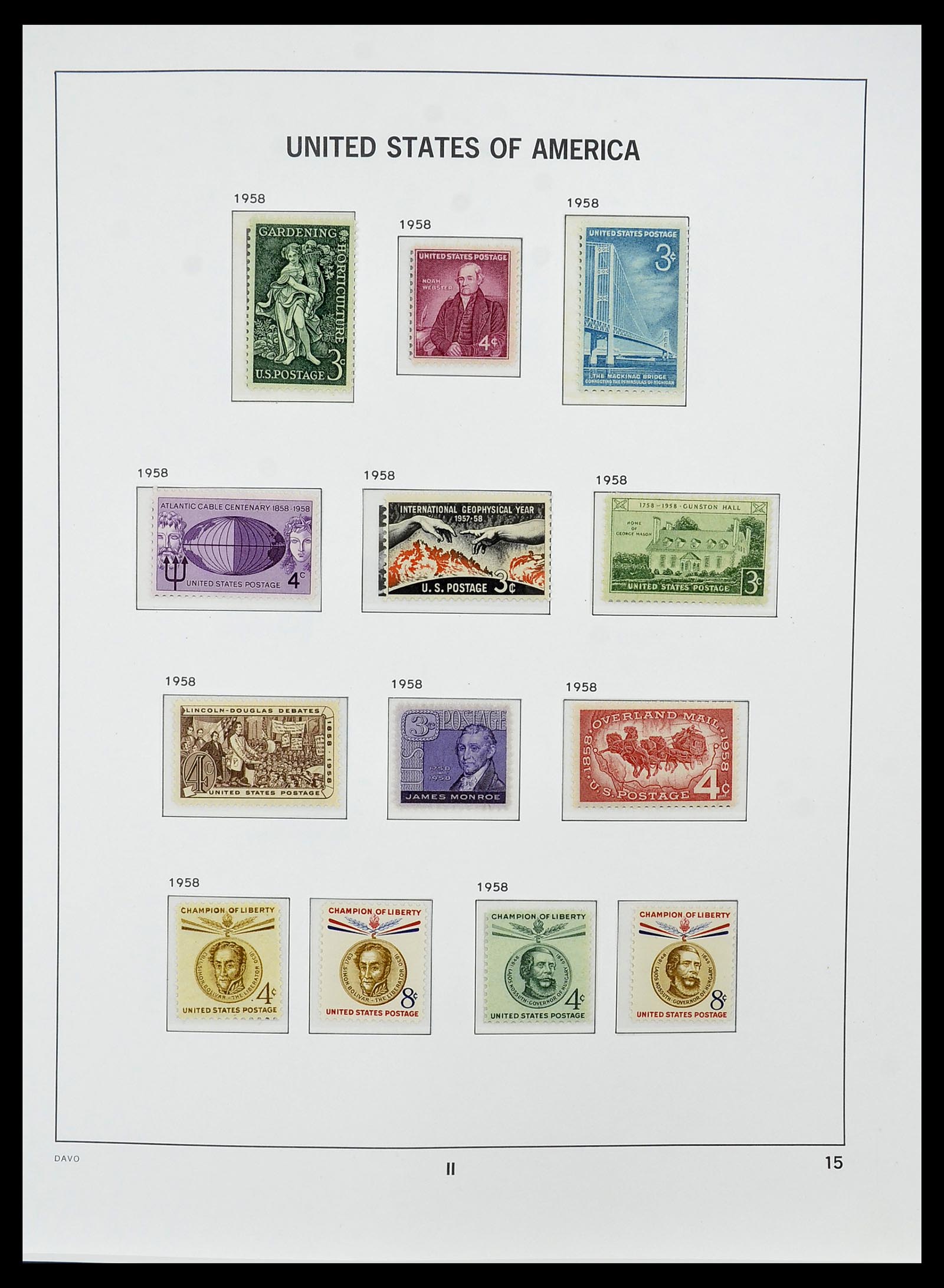 34510 028 - Postzegelverzameling 34510 USA 1927-1994.