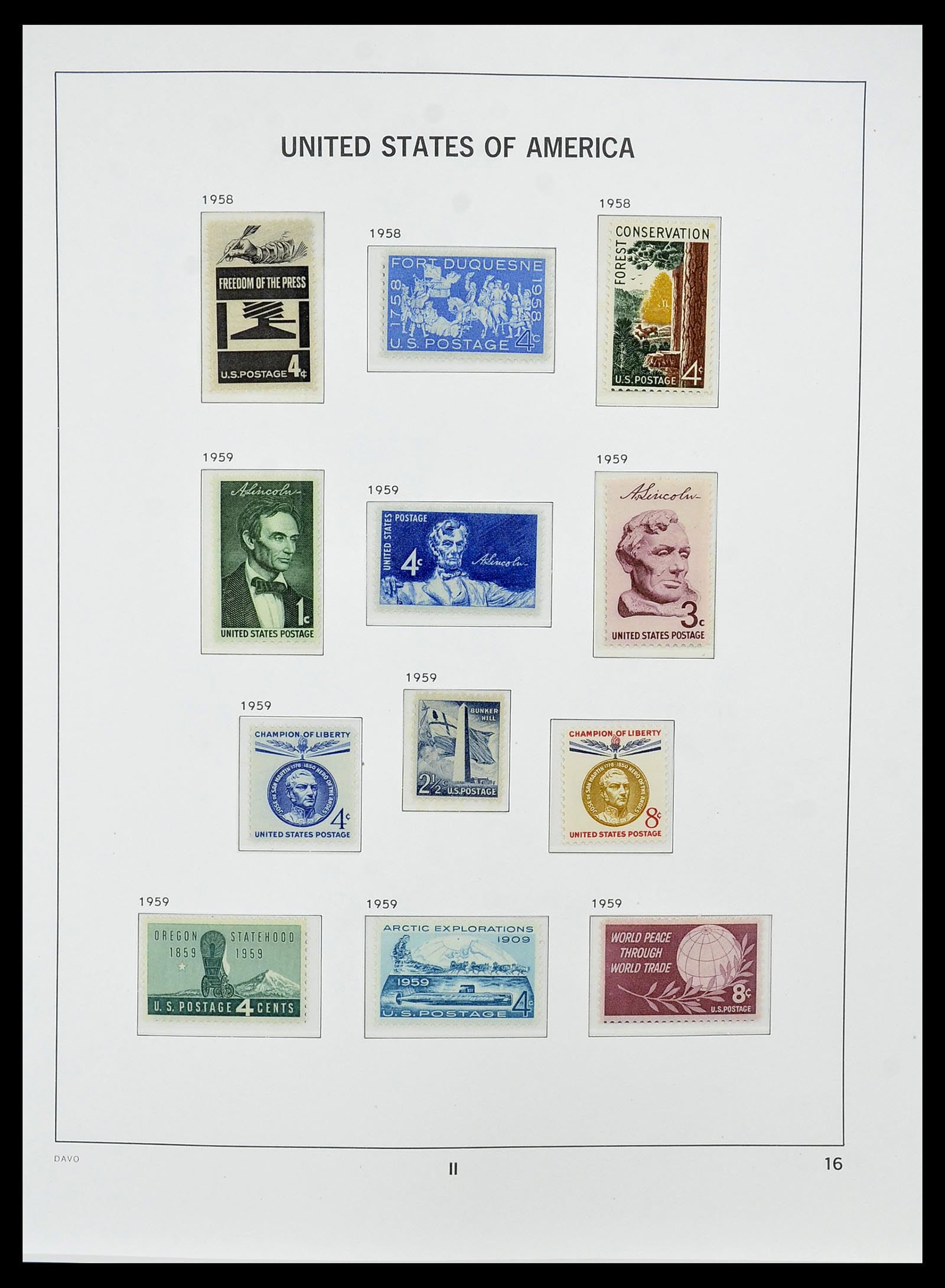 34510 029 - Postzegelverzameling 34510 USA 1927-1994.