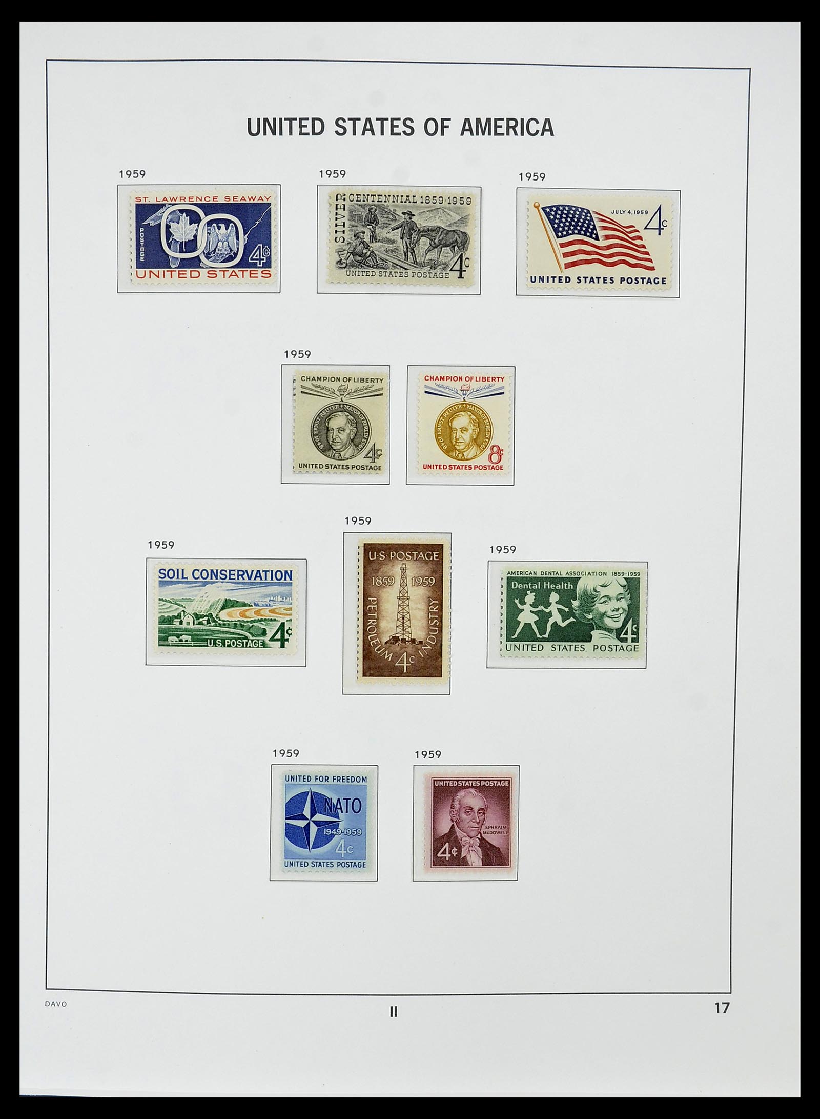 34510 031 - Postzegelverzameling 34510 USA 1927-1994.