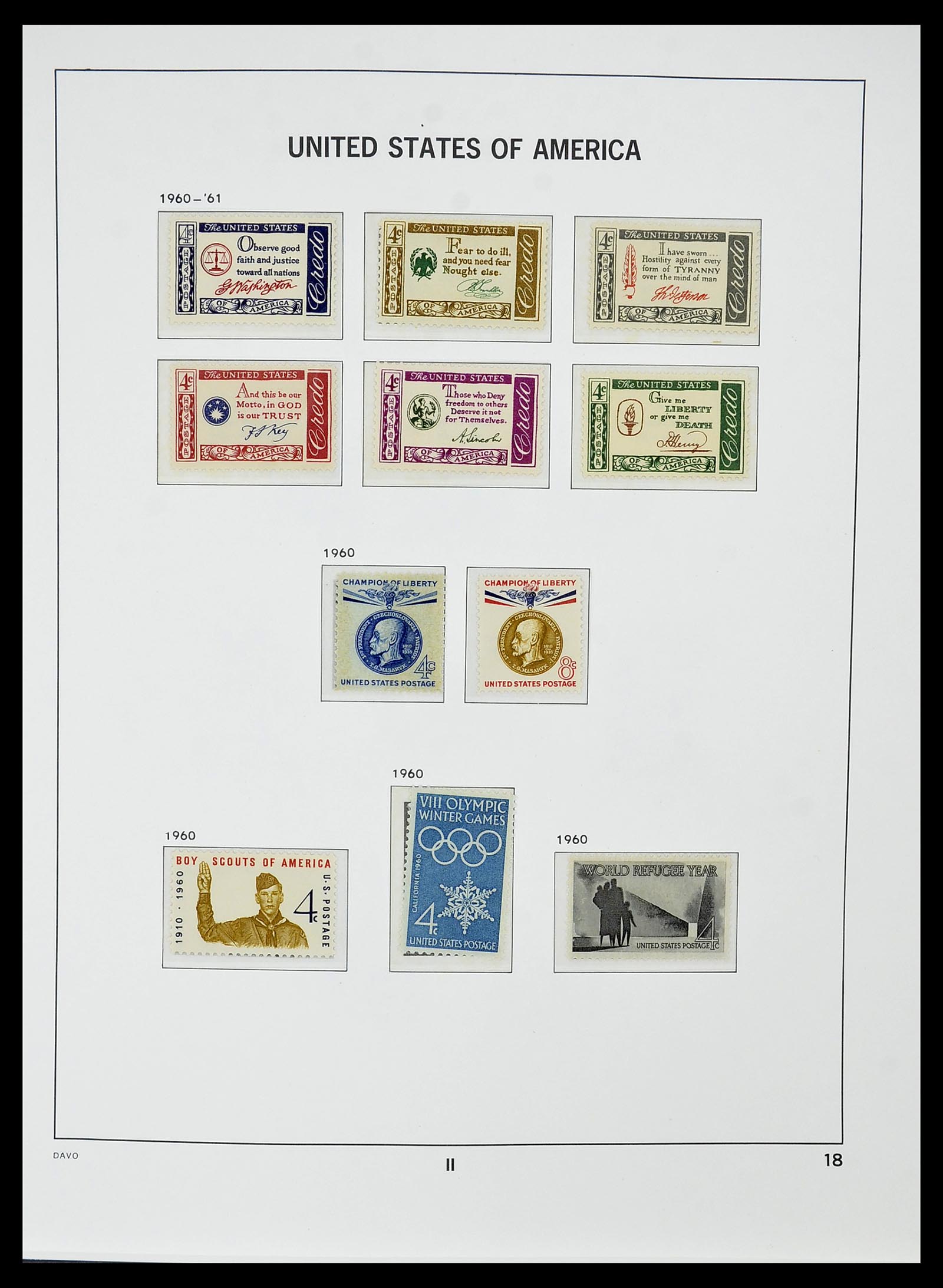 34510 032 - Postzegelverzameling 34510 USA 1927-1994.