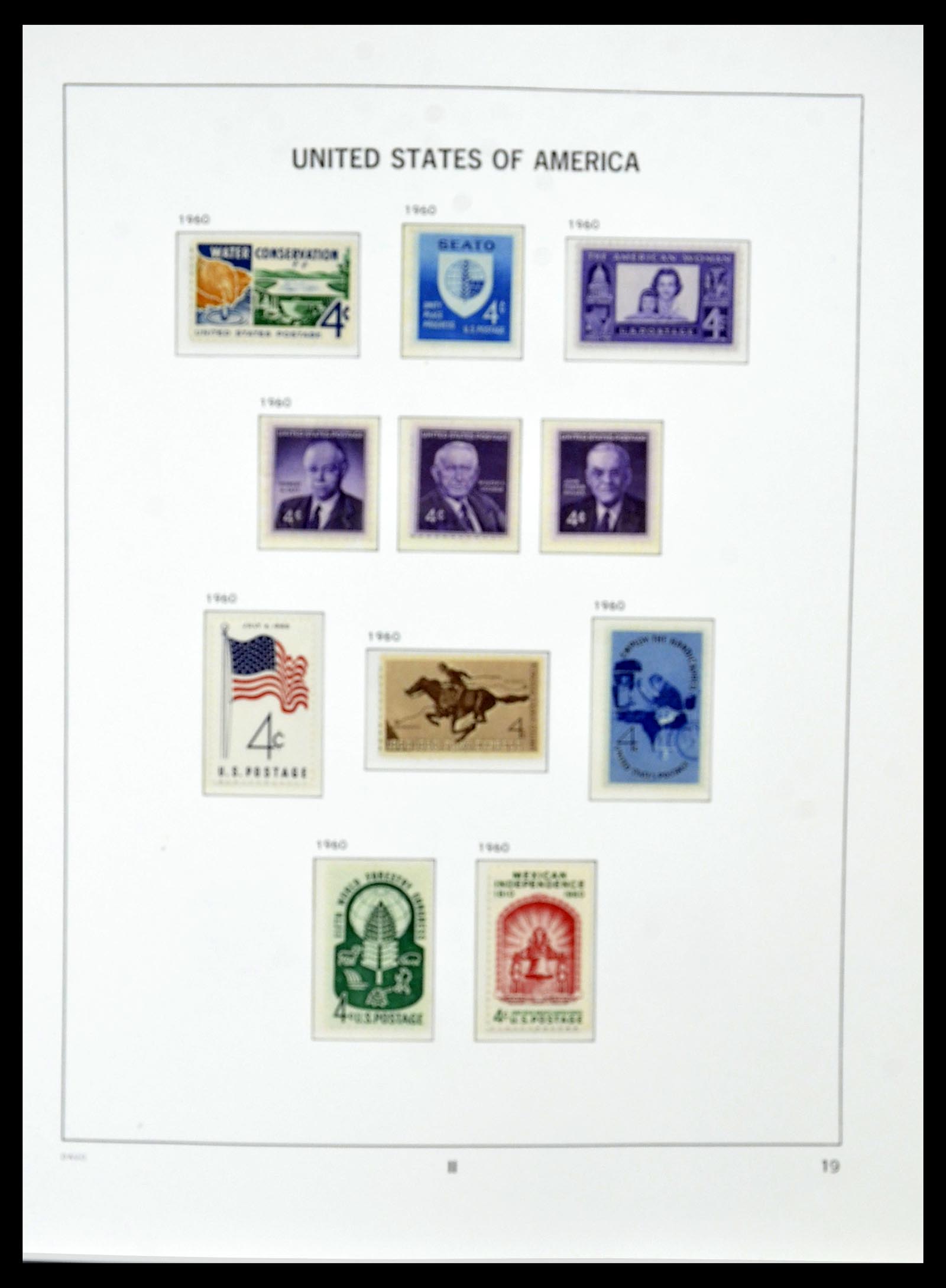 34510 033 - Postzegelverzameling 34510 USA 1927-1994.