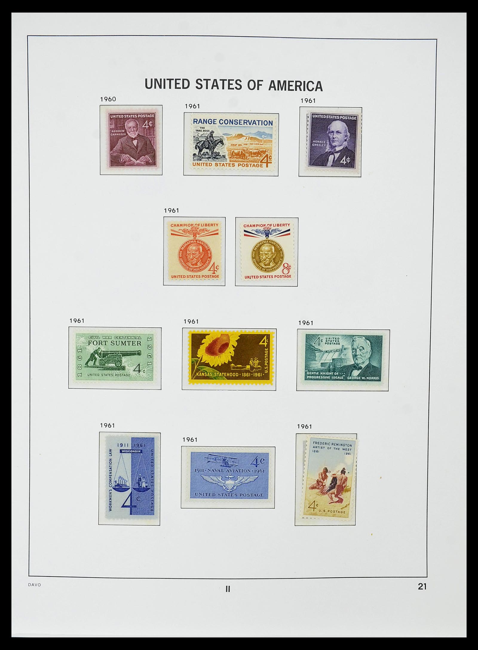34510 035 - Stamp Collection 34510 USA 1927-1994.