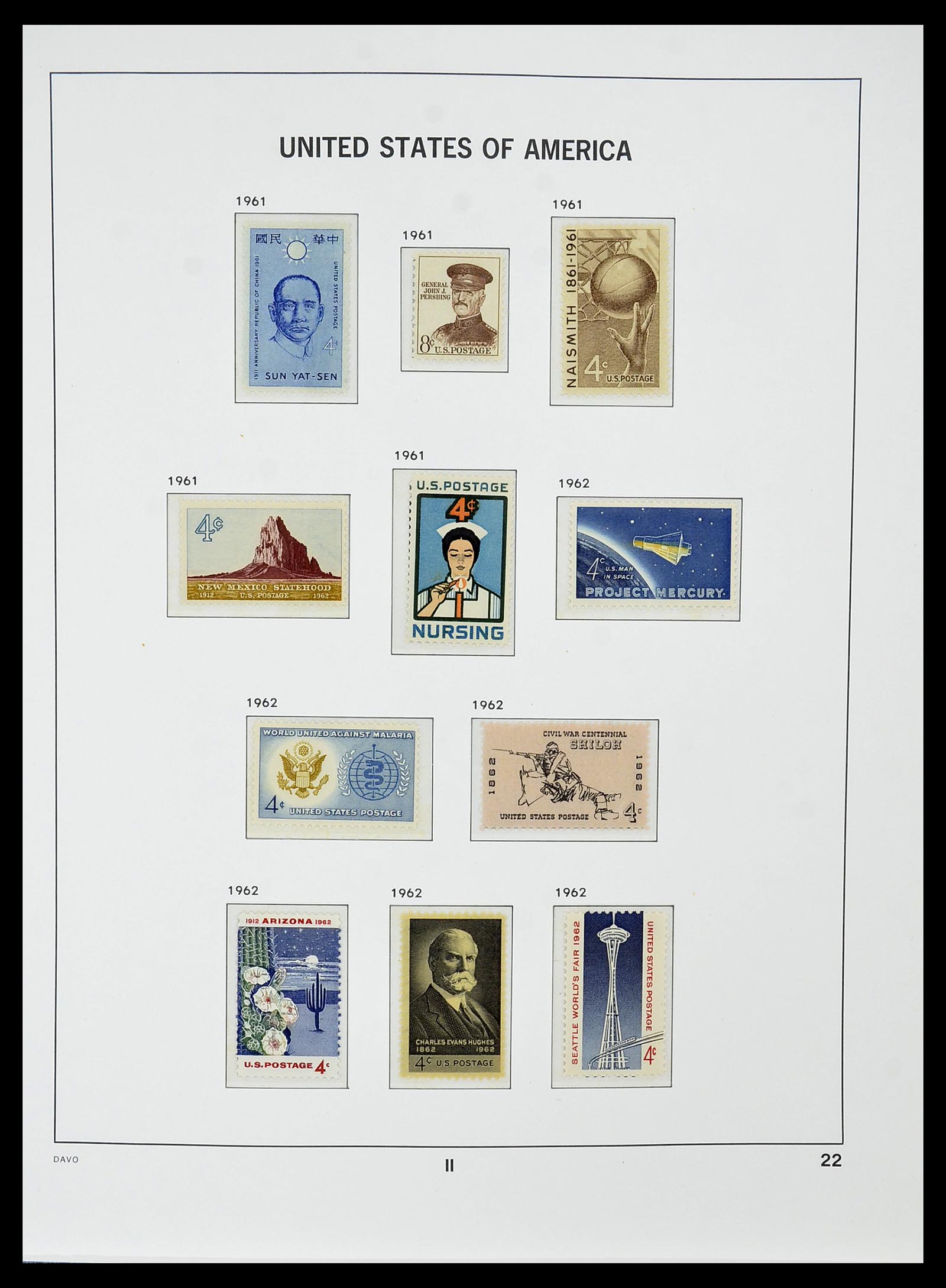 34510 036 - Postzegelverzameling 34510 USA 1927-1994.