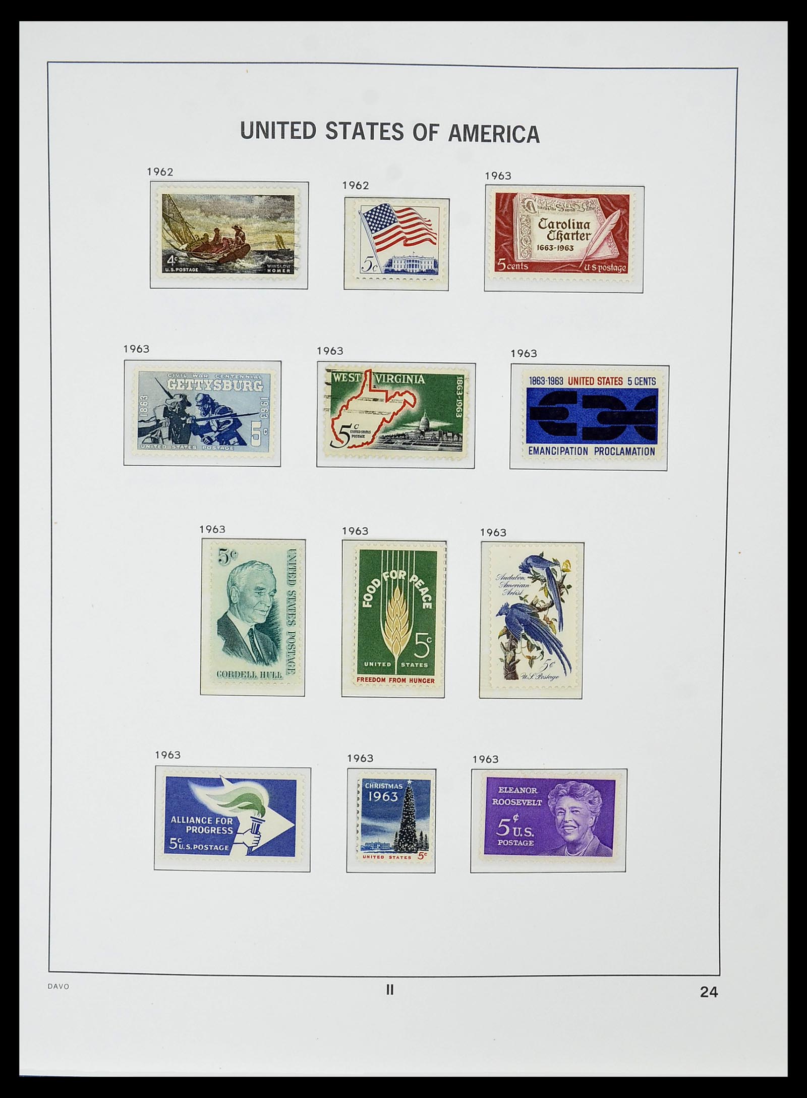 34510 038 - Postzegelverzameling 34510 USA 1927-1994.