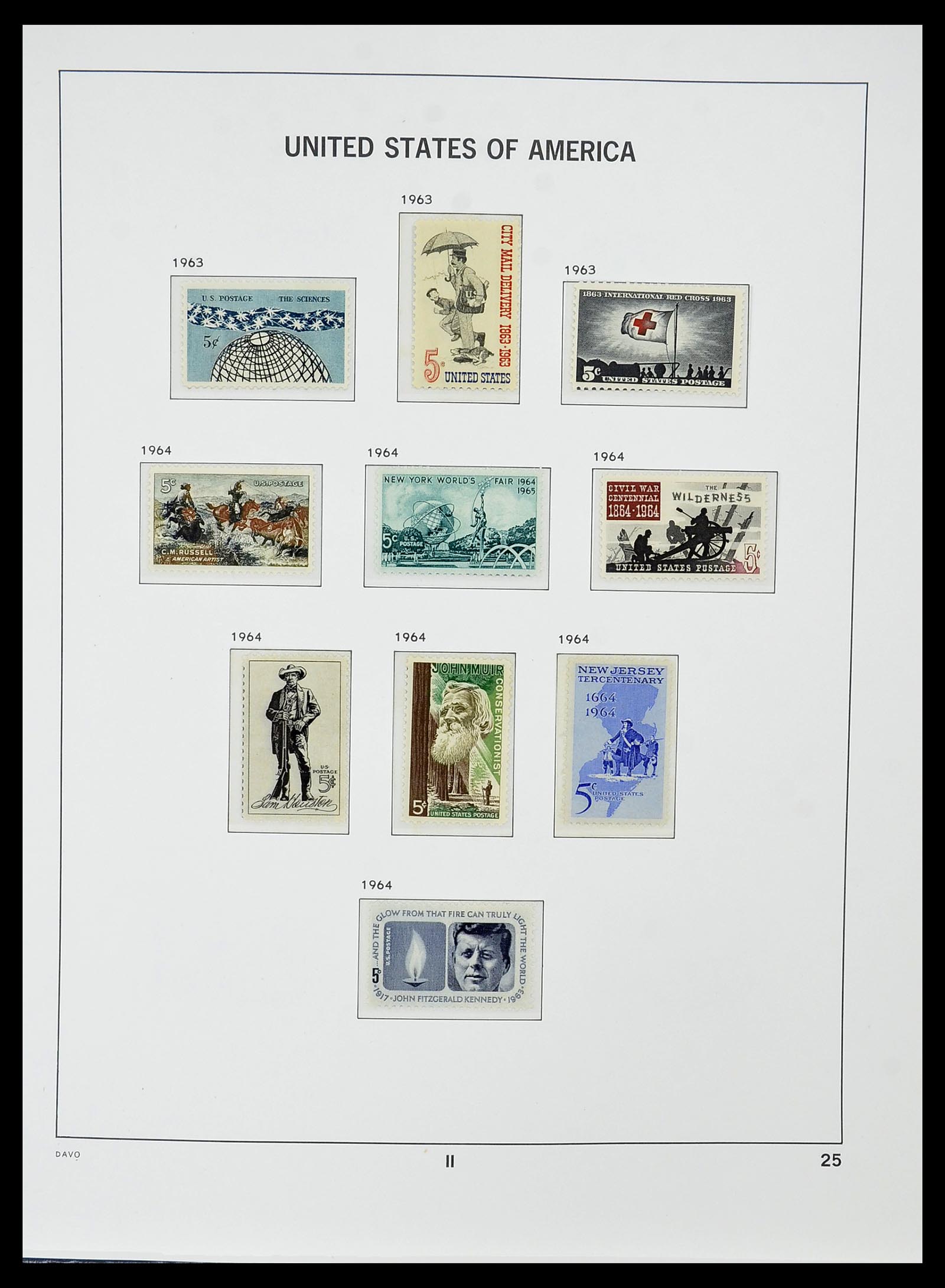 34510 039 - Postzegelverzameling 34510 USA 1927-1994.