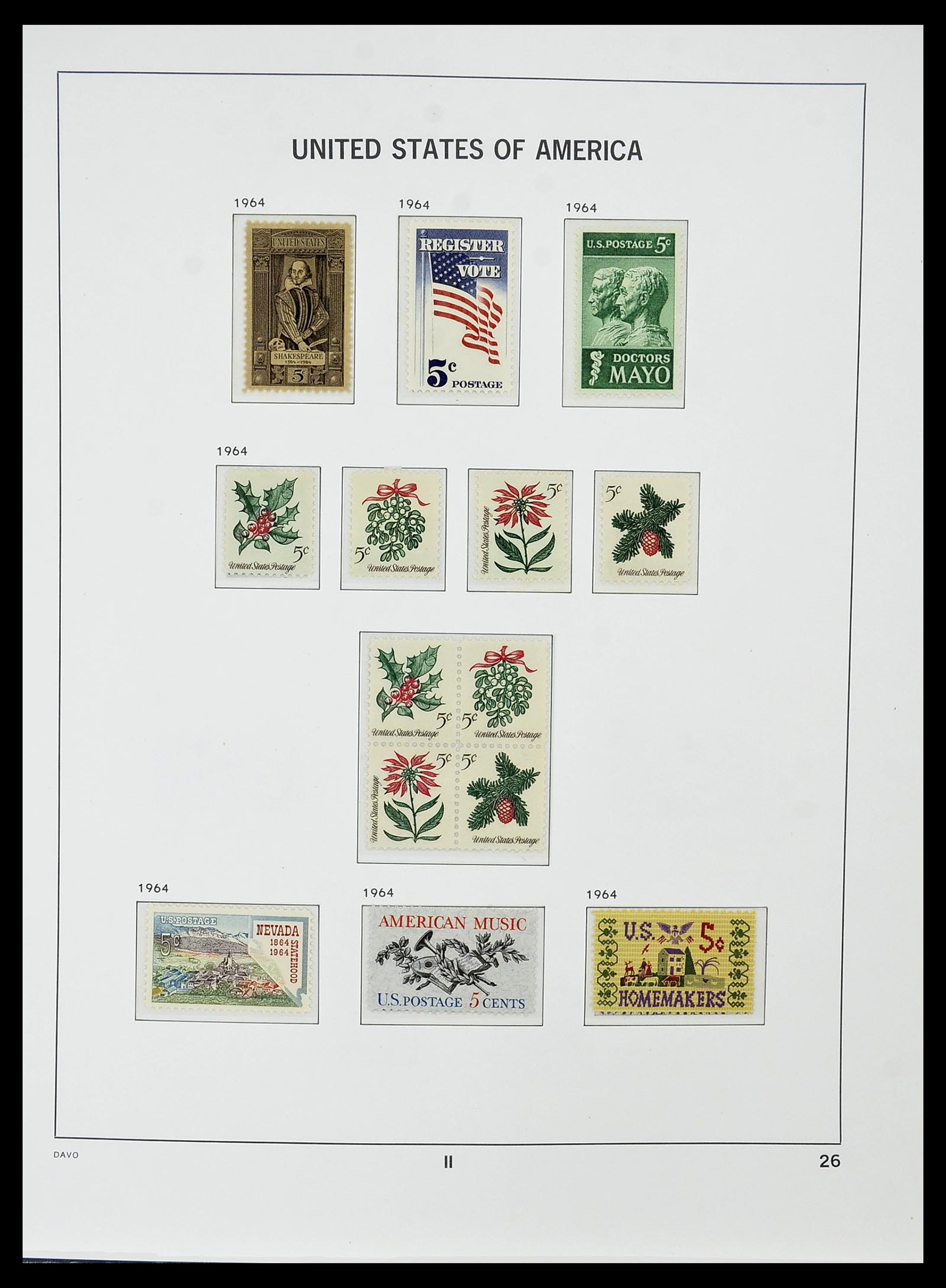 34510 040 - Postzegelverzameling 34510 USA 1927-1994.