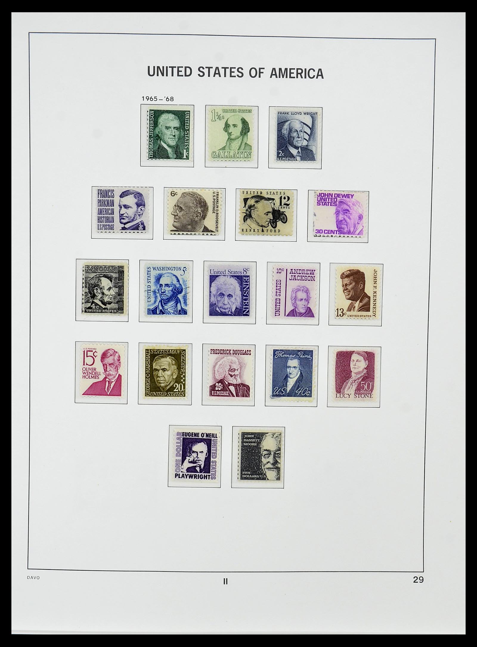34510 043 - Stamp Collection 34510 USA 1927-1994.