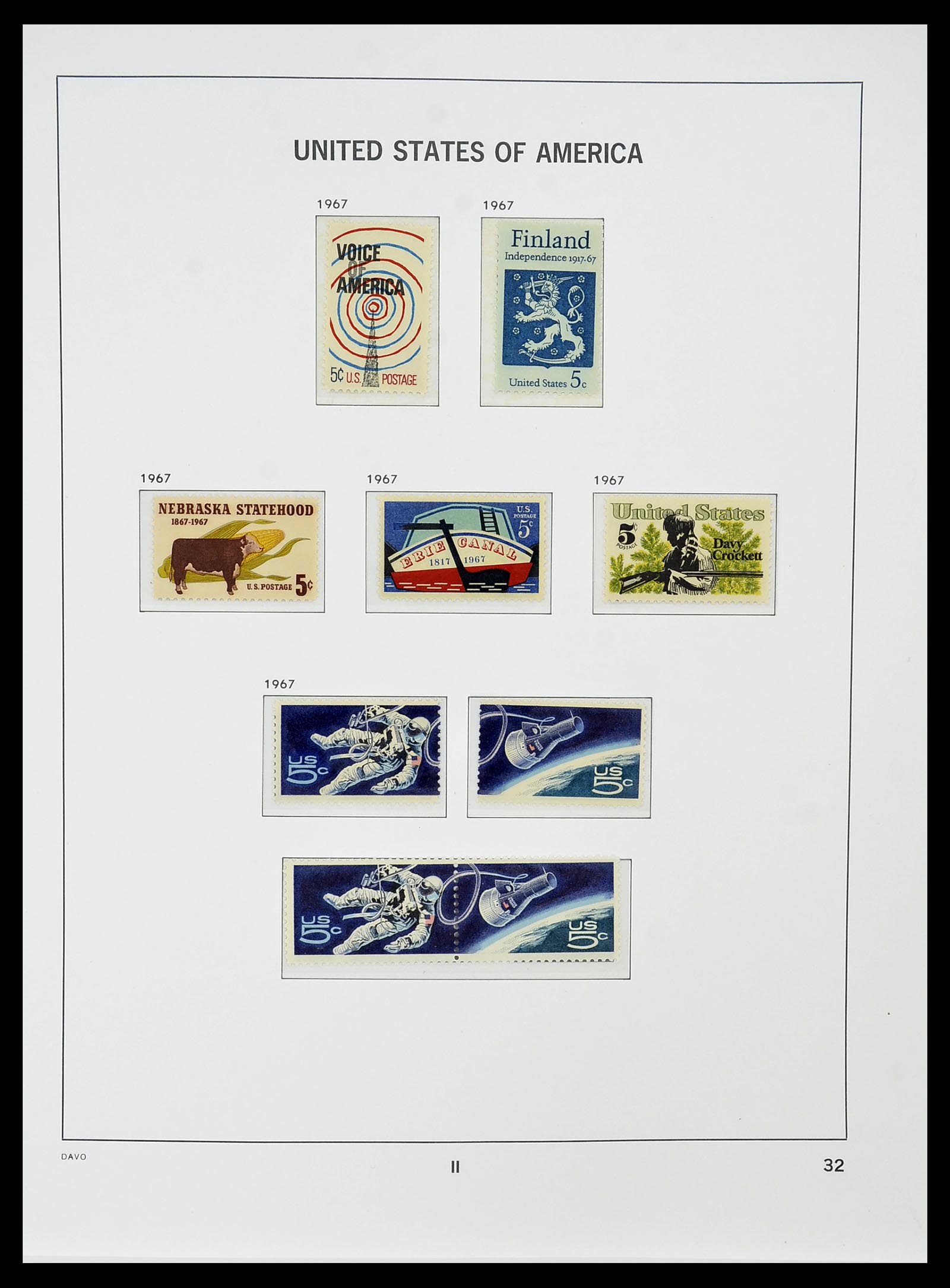 34510 046 - Postzegelverzameling 34510 USA 1927-1994.