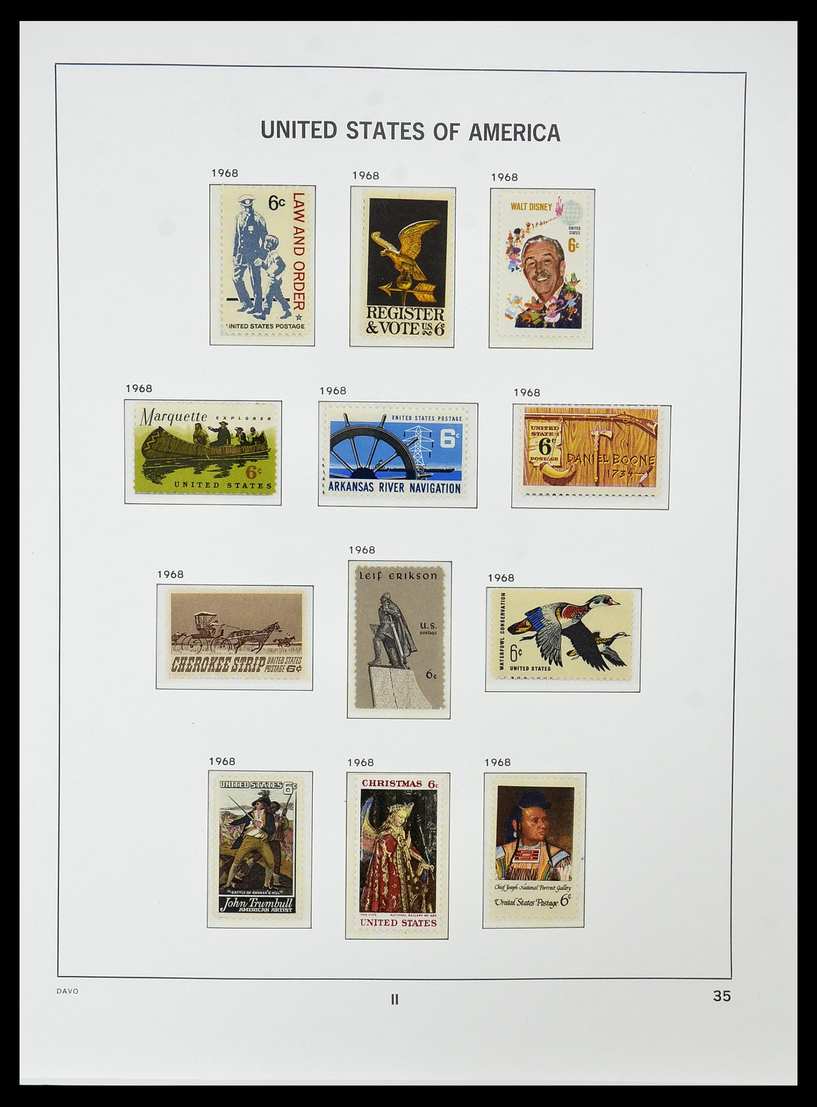 34510 049 - Postzegelverzameling 34510 USA 1927-1994.