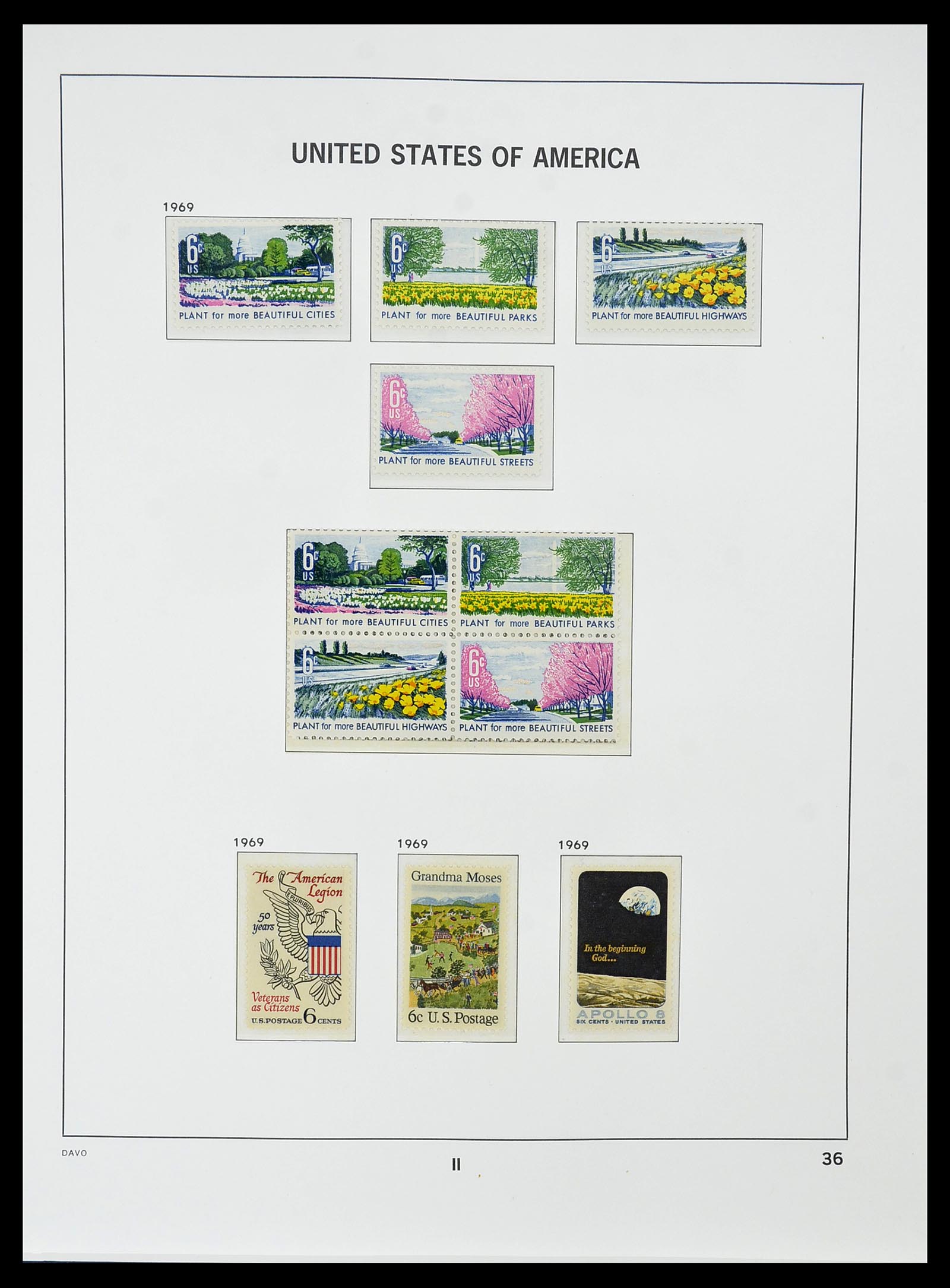 34510 050 - Postzegelverzameling 34510 USA 1927-1994.