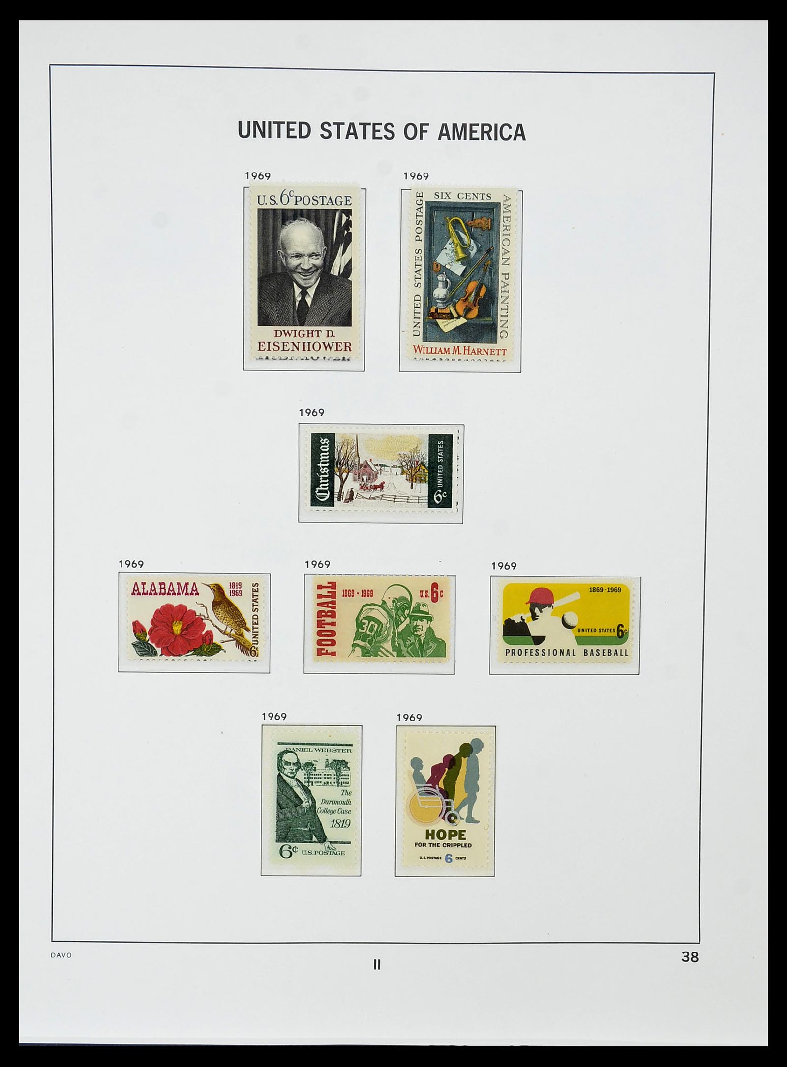 34510 052 - Postzegelverzameling 34510 USA 1927-1994.