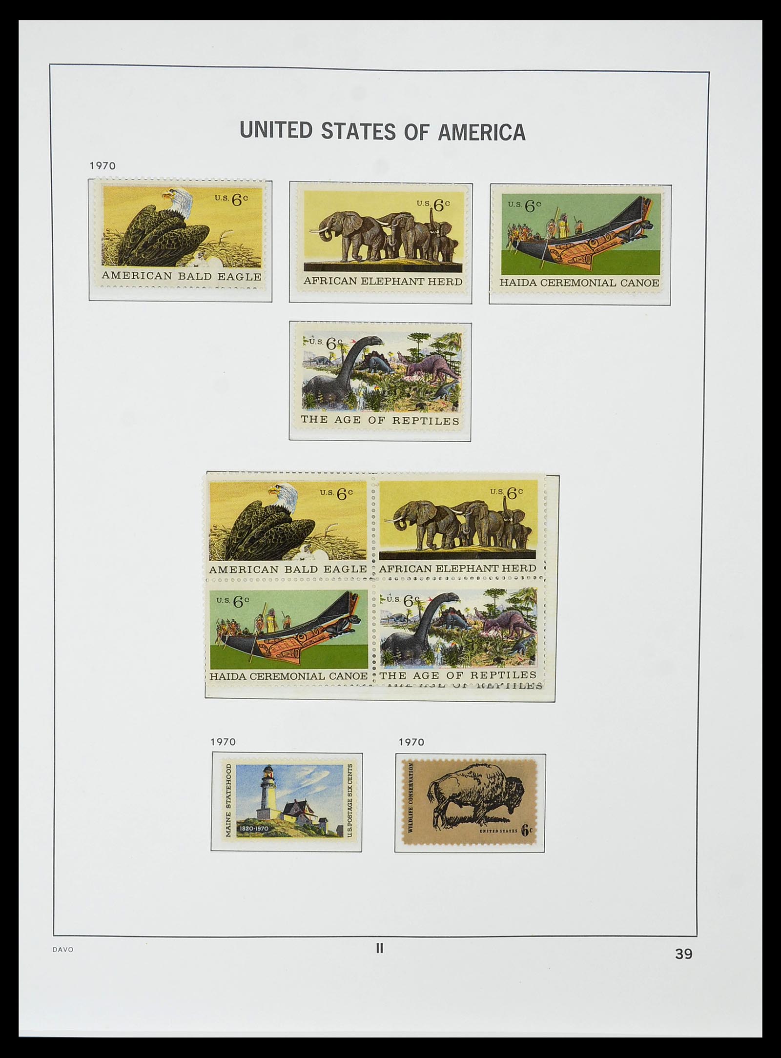 34510 053 - Postzegelverzameling 34510 USA 1927-1994.