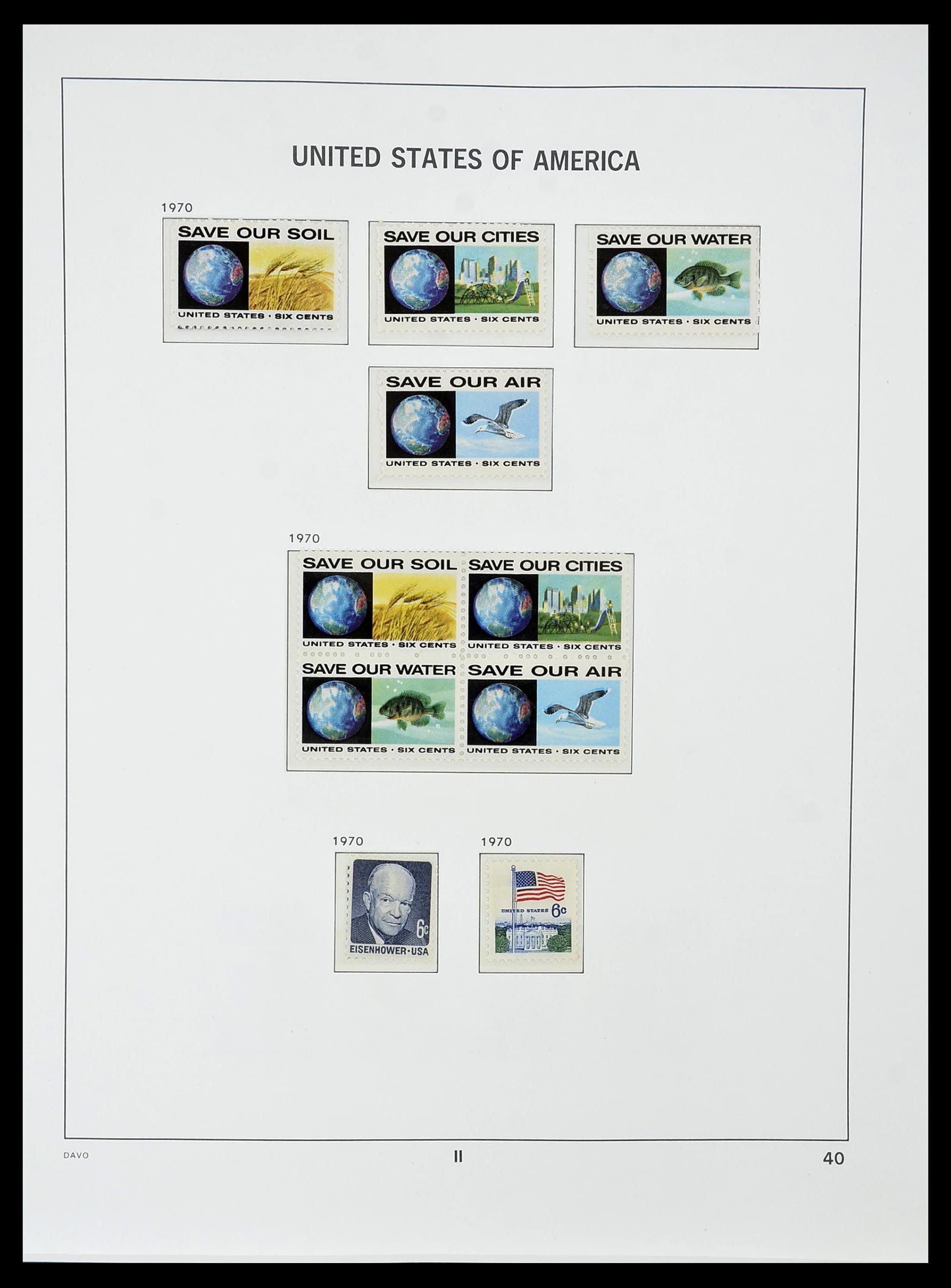 34510 054 - Postzegelverzameling 34510 USA 1927-1994.