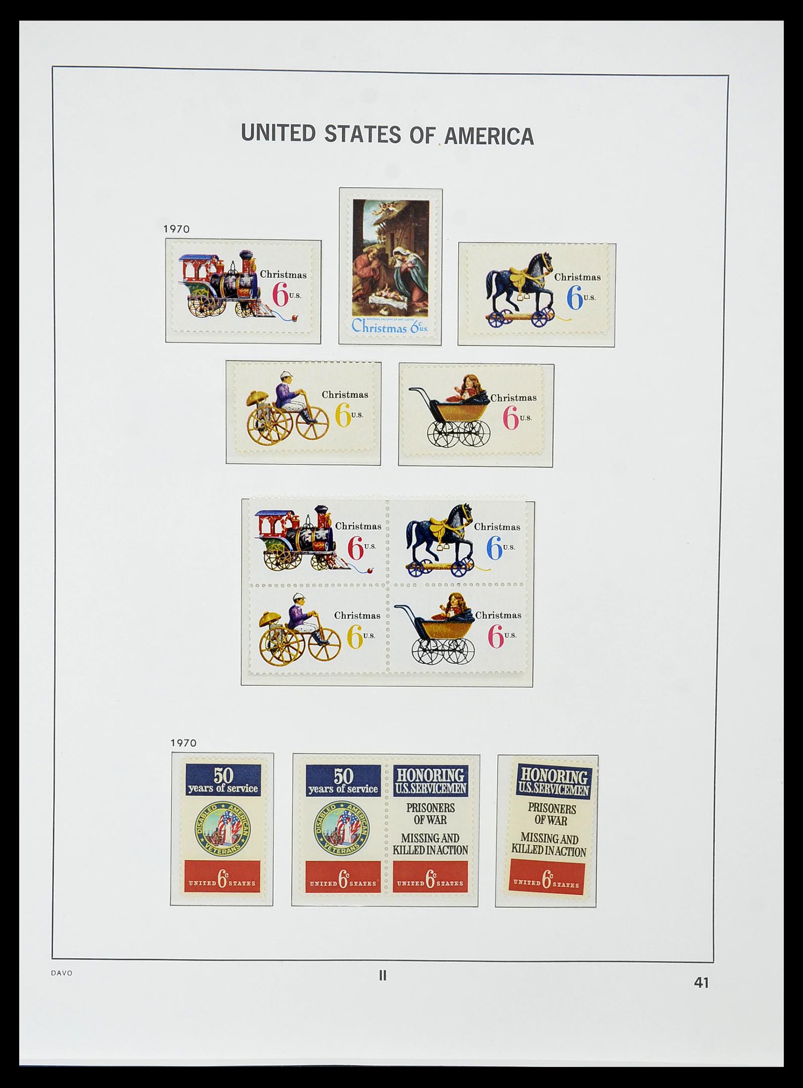 34510 055 - Stamp Collection 34510 USA 1927-1994.