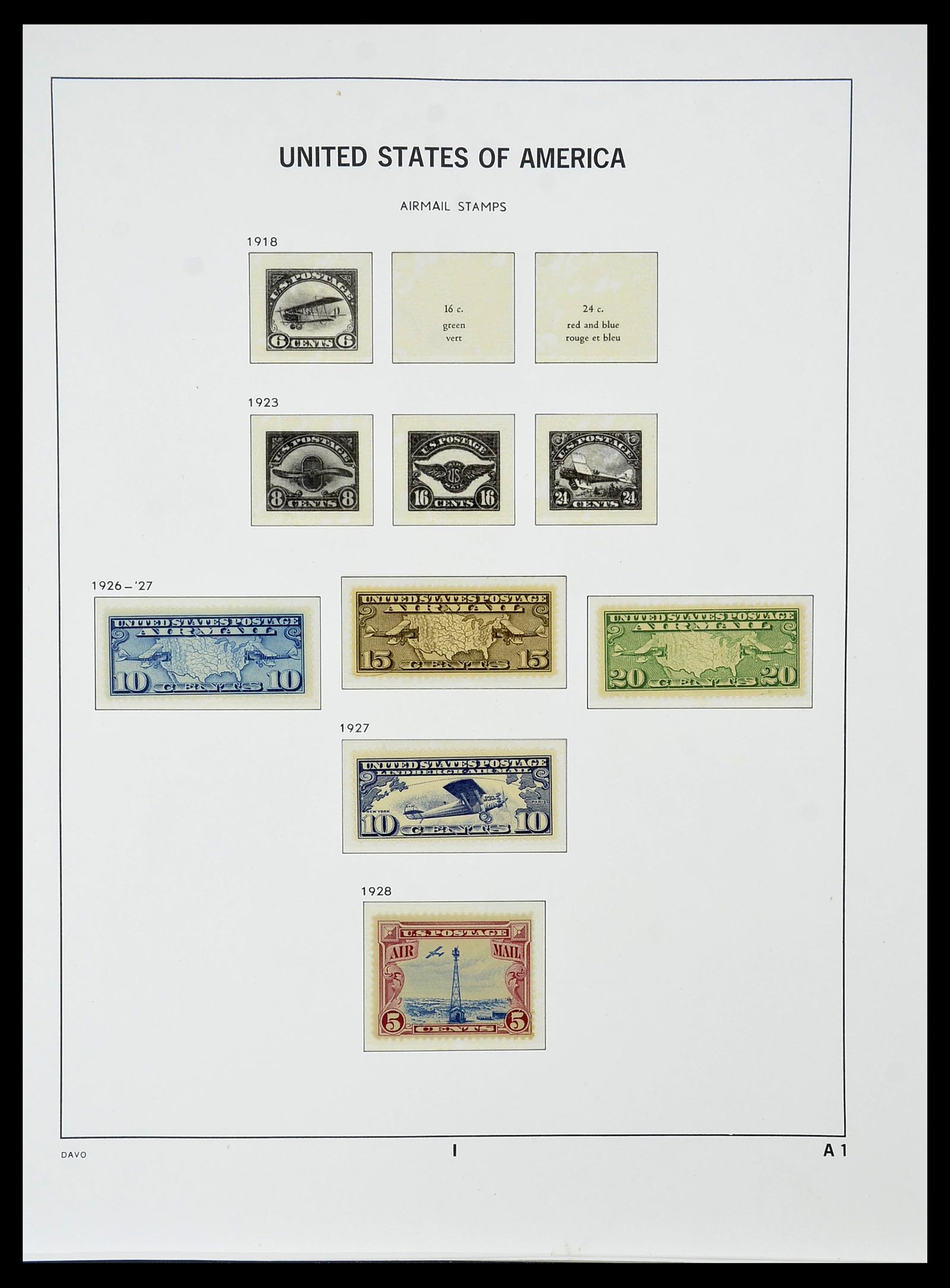 34510 057 - Stamp Collection 34510 USA 1927-1994.