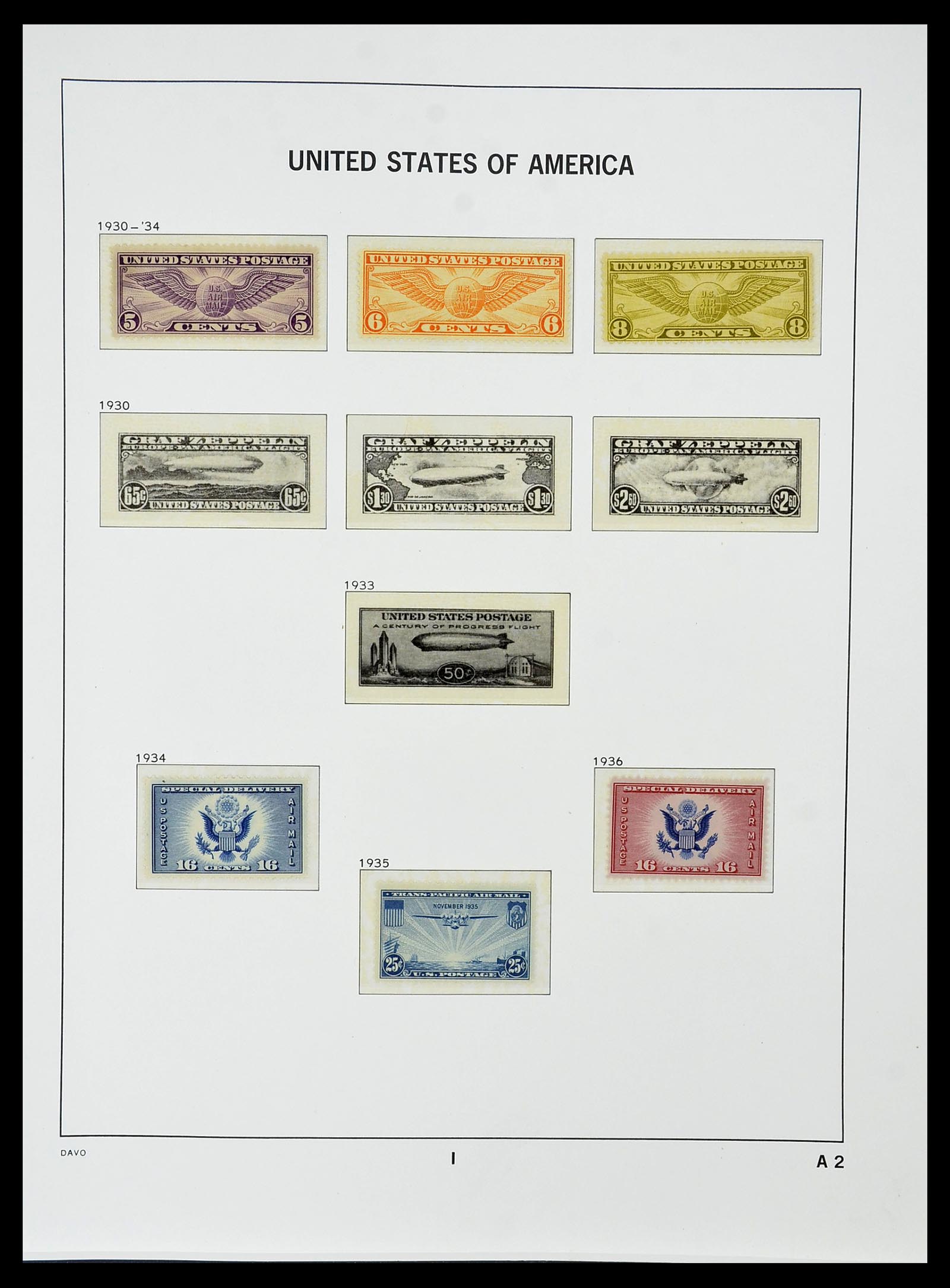 34510 058 - Stamp Collection 34510 USA 1927-1994.