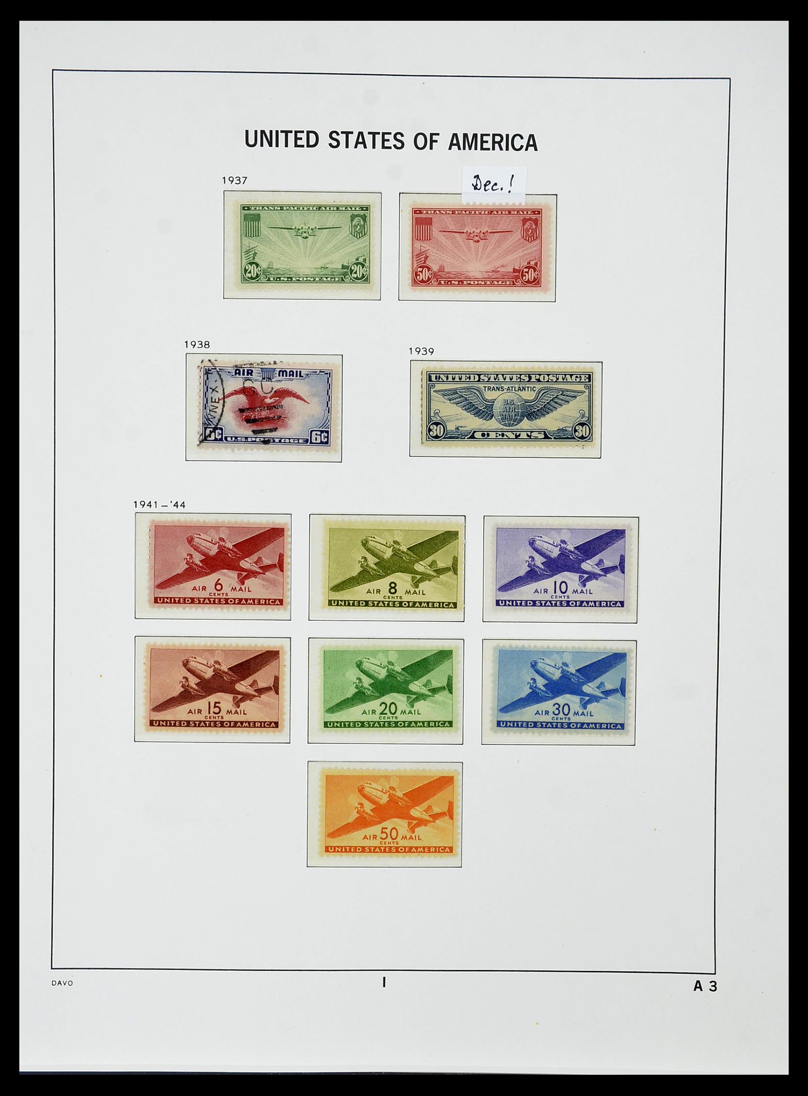 34510 059 - Postzegelverzameling 34510 USA 1927-1994.