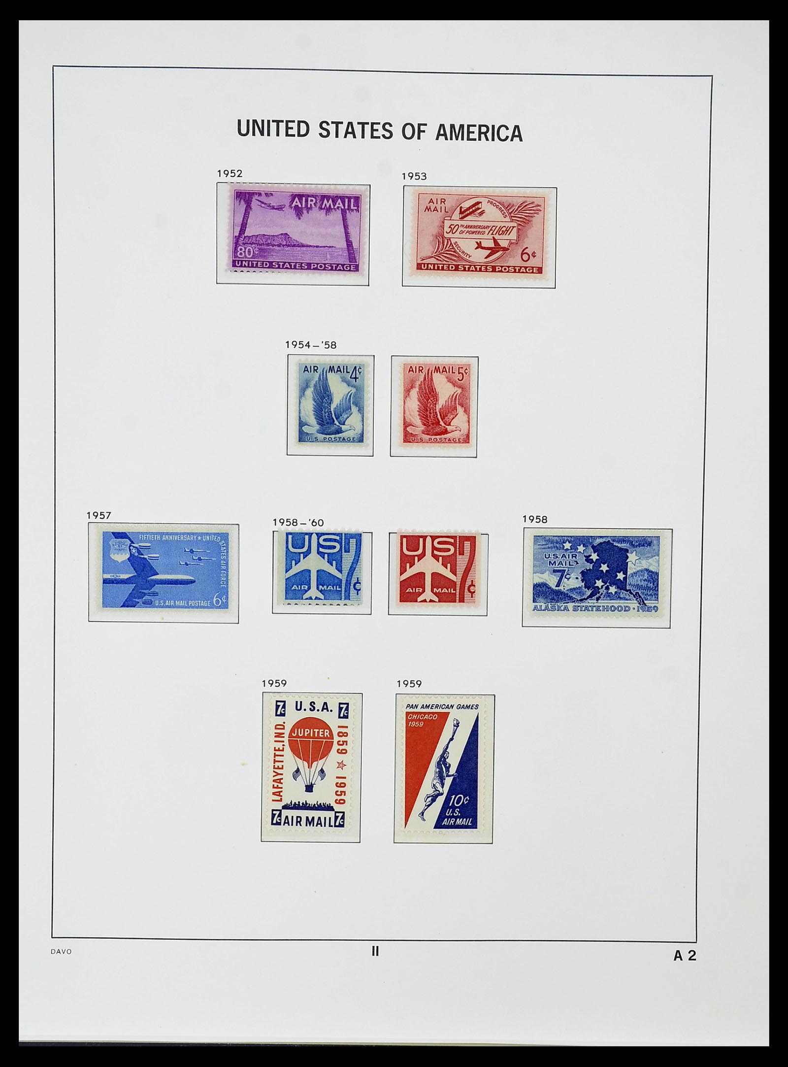 34510 061 - Postzegelverzameling 34510 USA 1927-1994.