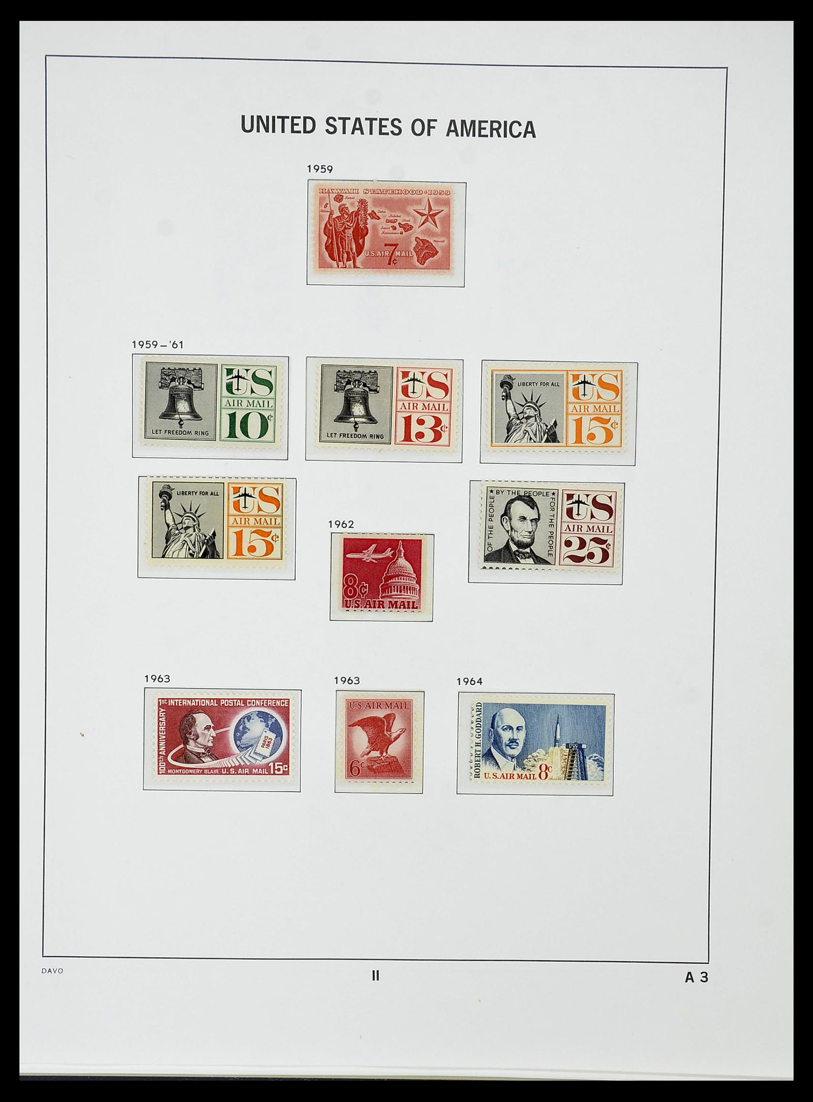 34510 062 - Postzegelverzameling 34510 USA 1927-1994.